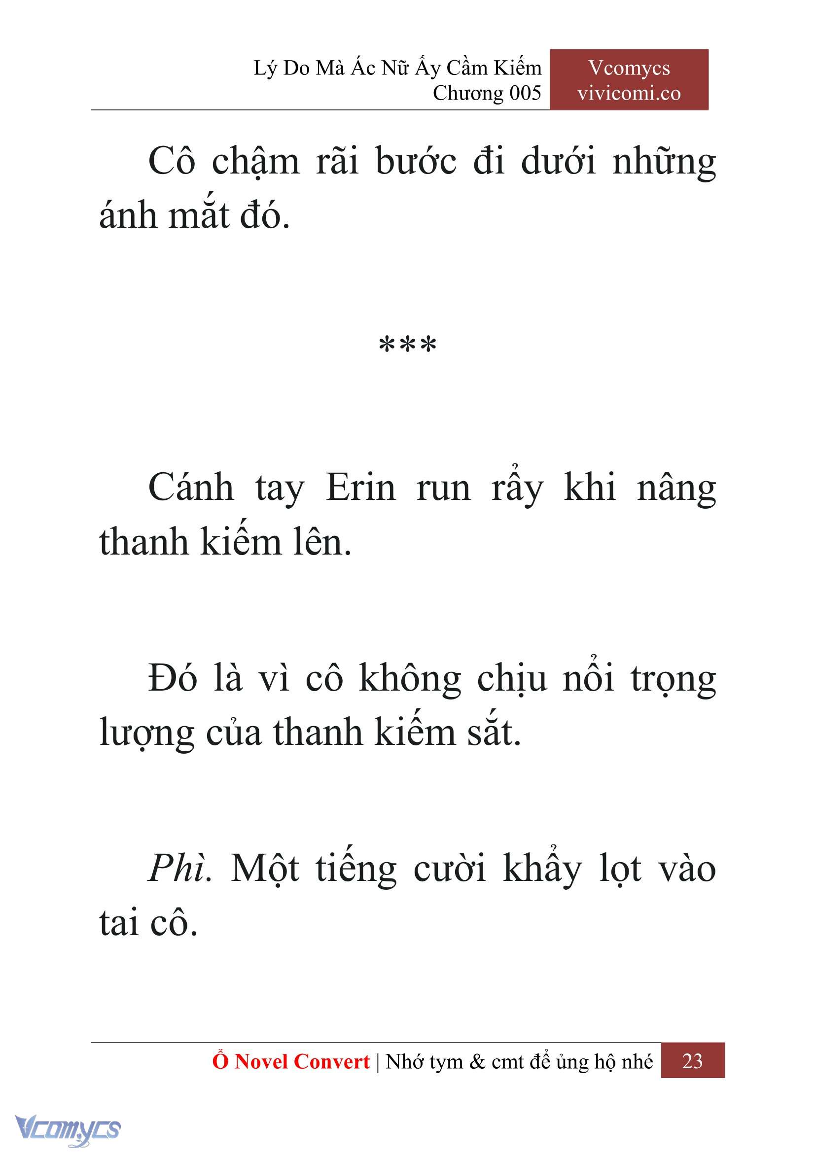 [Novel] Lý Do Mà Ác Nữ Ấy Cầm Kiếm Chap 5 - Next Chap 6