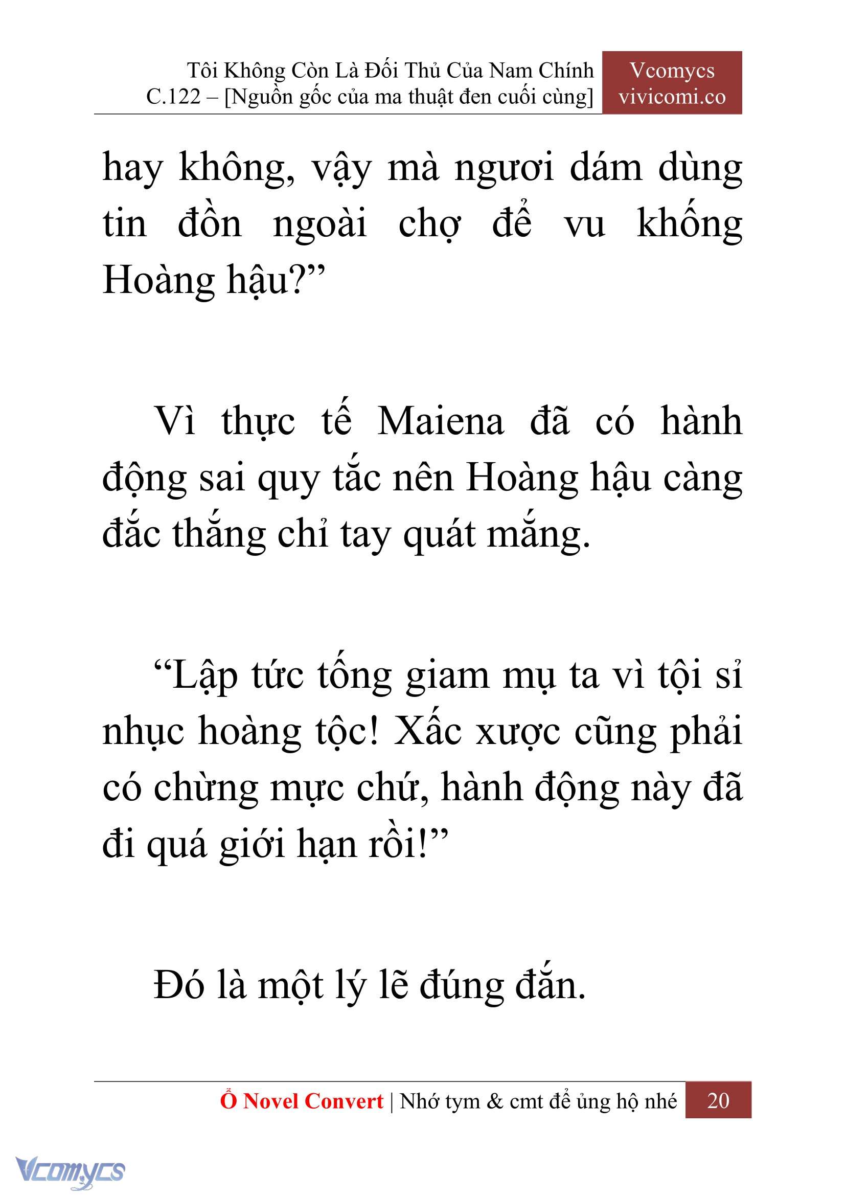 [Novel] Tôi Không Còn Là Đối Thủ Của Nam Chính Chap 122 - Trang 2