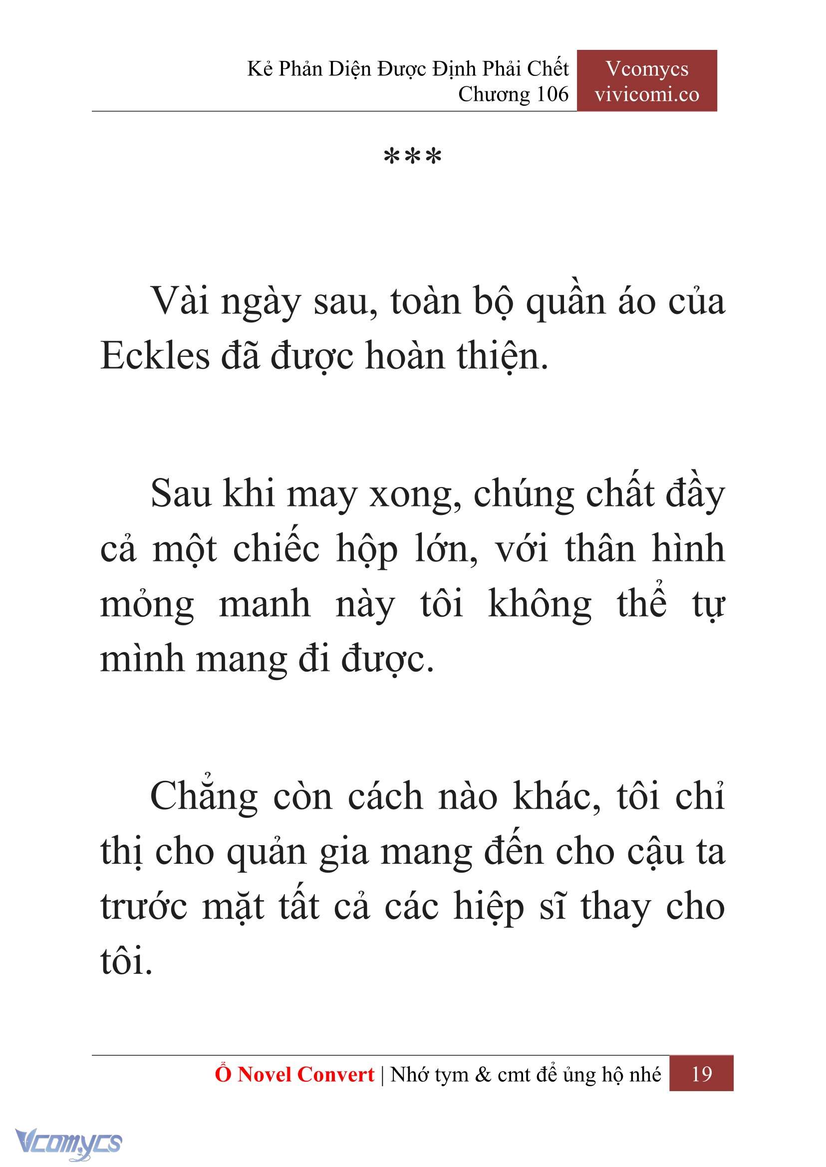 [Novel] Kẻ Phản Diện Được Định Phải Chết Chap 106 - Next Chap 107