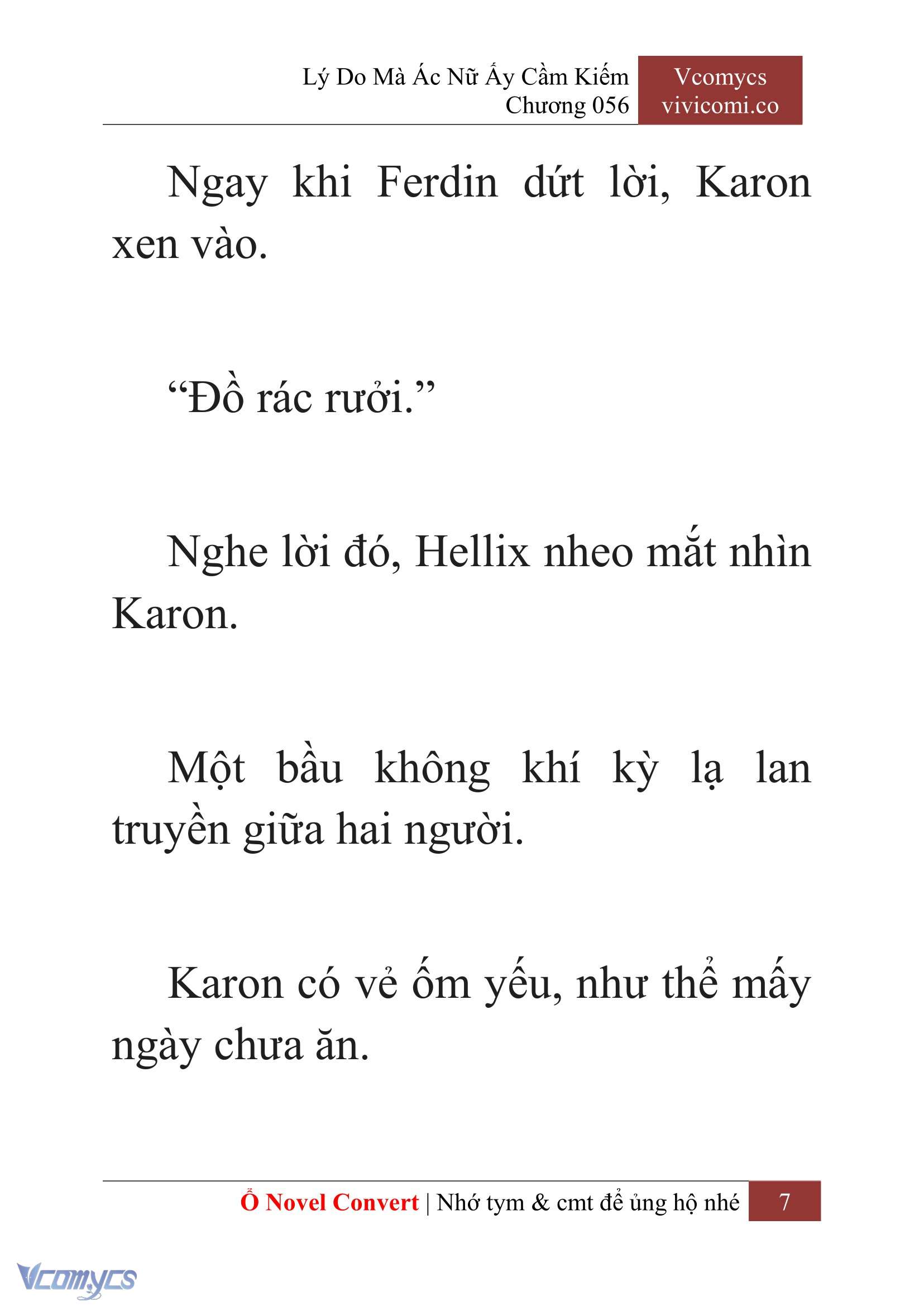 [Novel] Lý Do Mà Ác Nữ Ấy Cầm Kiếm Chap 56 - Next Chap 57