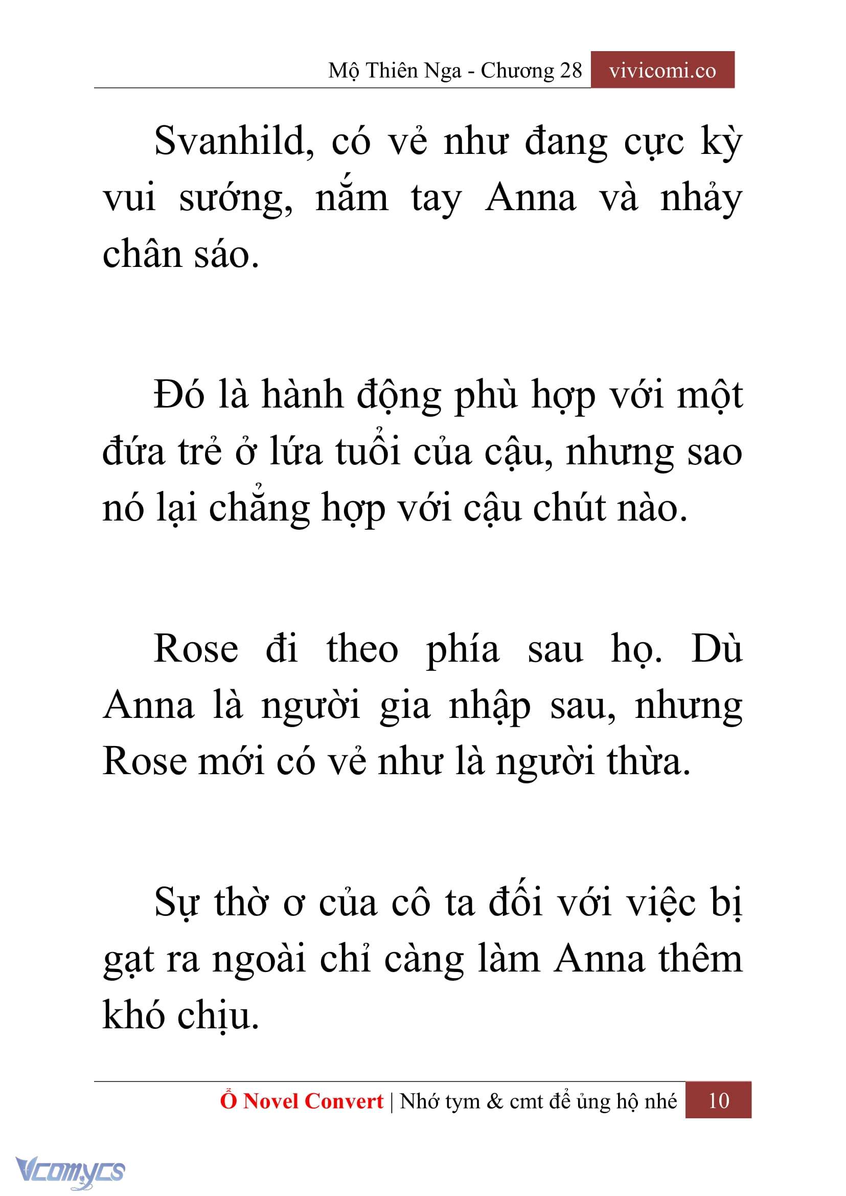 [Novel] Mộ Thiên Nga Chap 28 - Next Chap 29