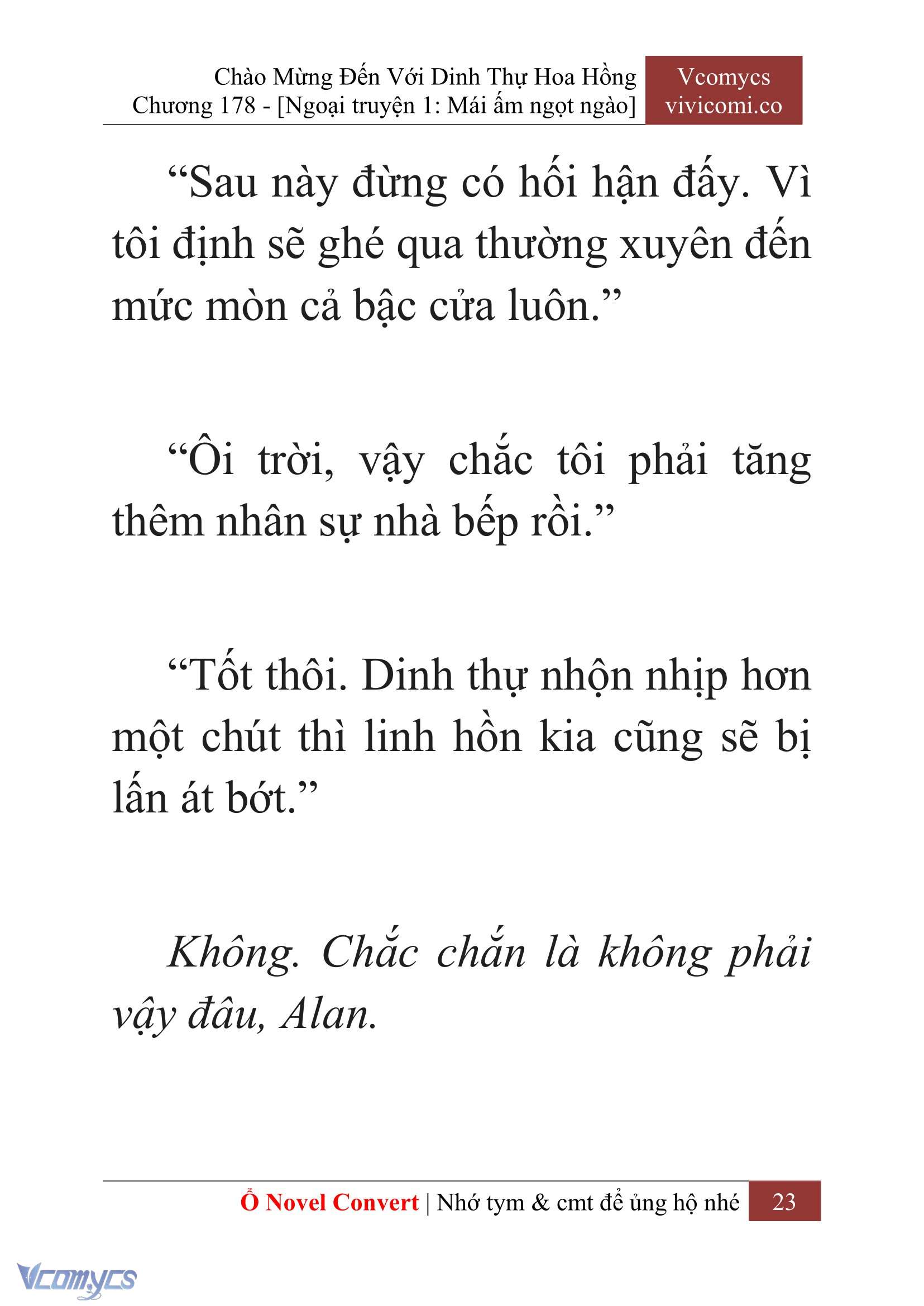 [Novel] Chào Mừng Đến Với Dinh Thự Hoa Hồng Chap 178 - Trang 2