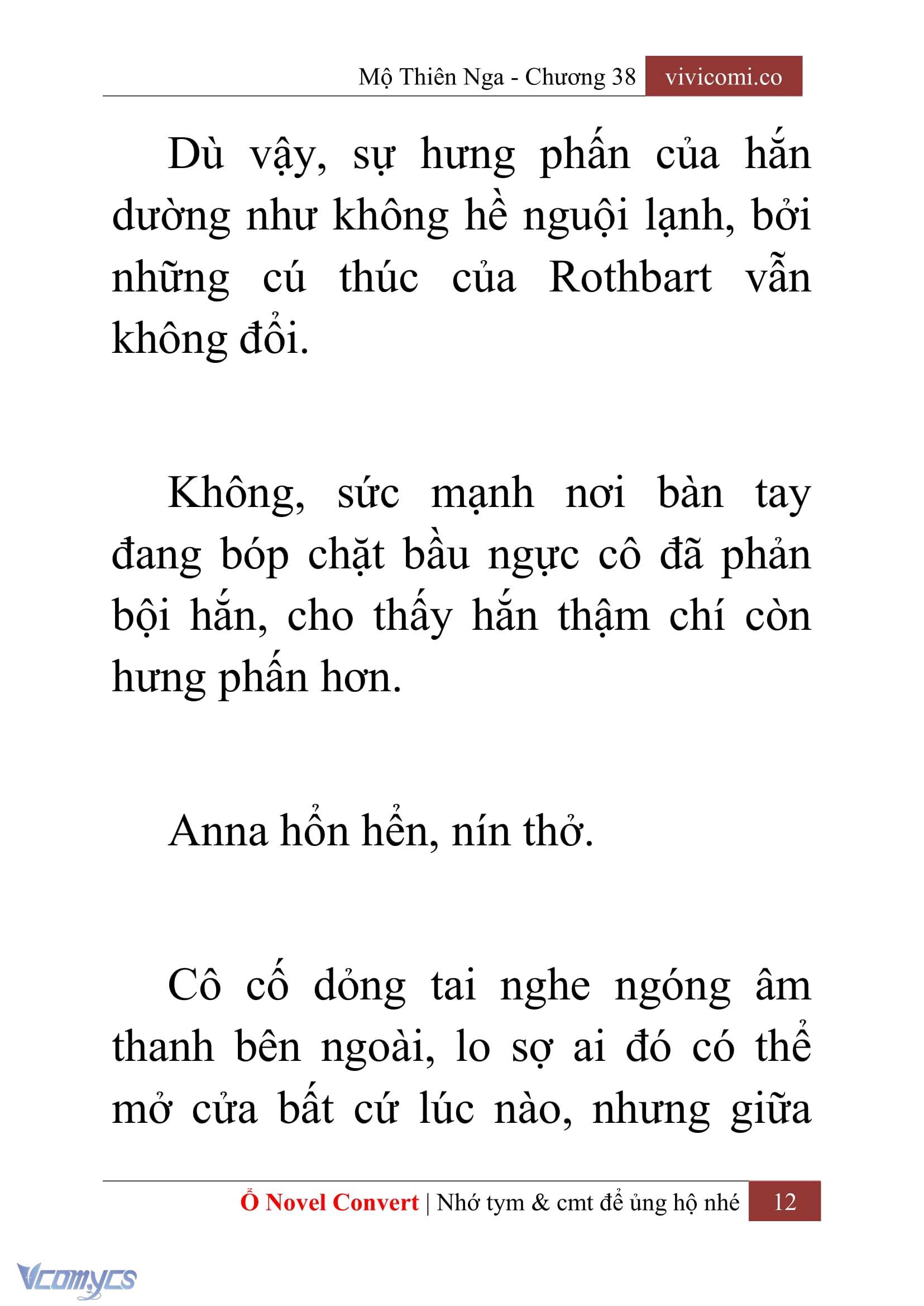 [Novel] Mộ Thiên Nga Chap 38 - Next Chap 39