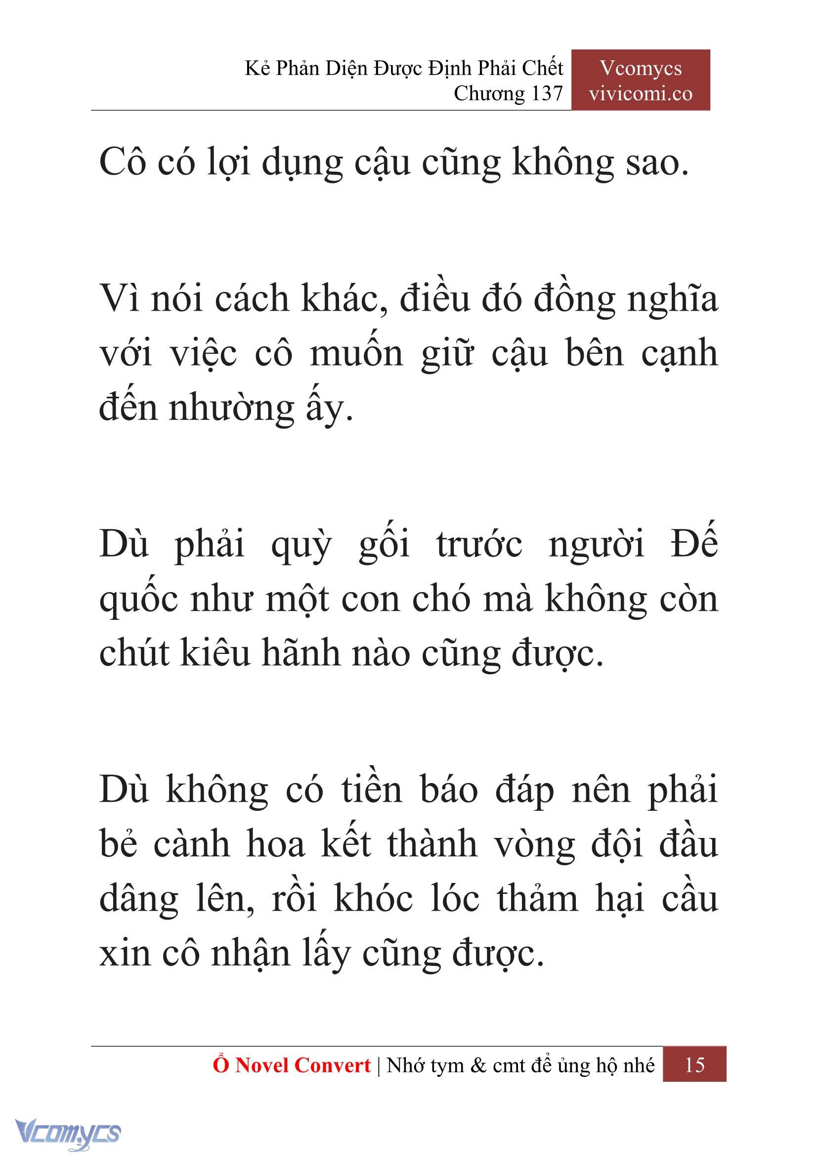 [Novel] Kẻ Phản Diện Được Định Phải Chết Chap 137 - Trang 2