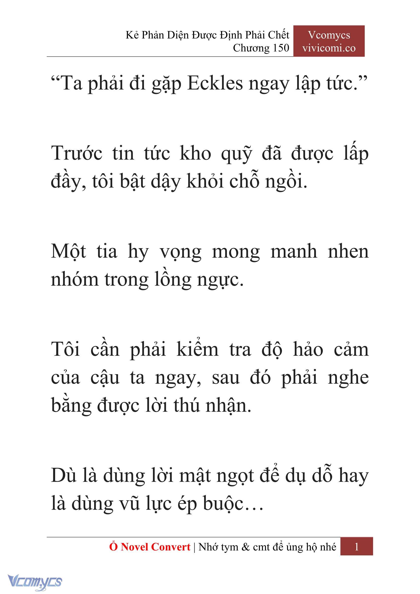 [Novel] Kẻ Phản Diện Được Định Phải Chết Chap 150 - Trang 2
