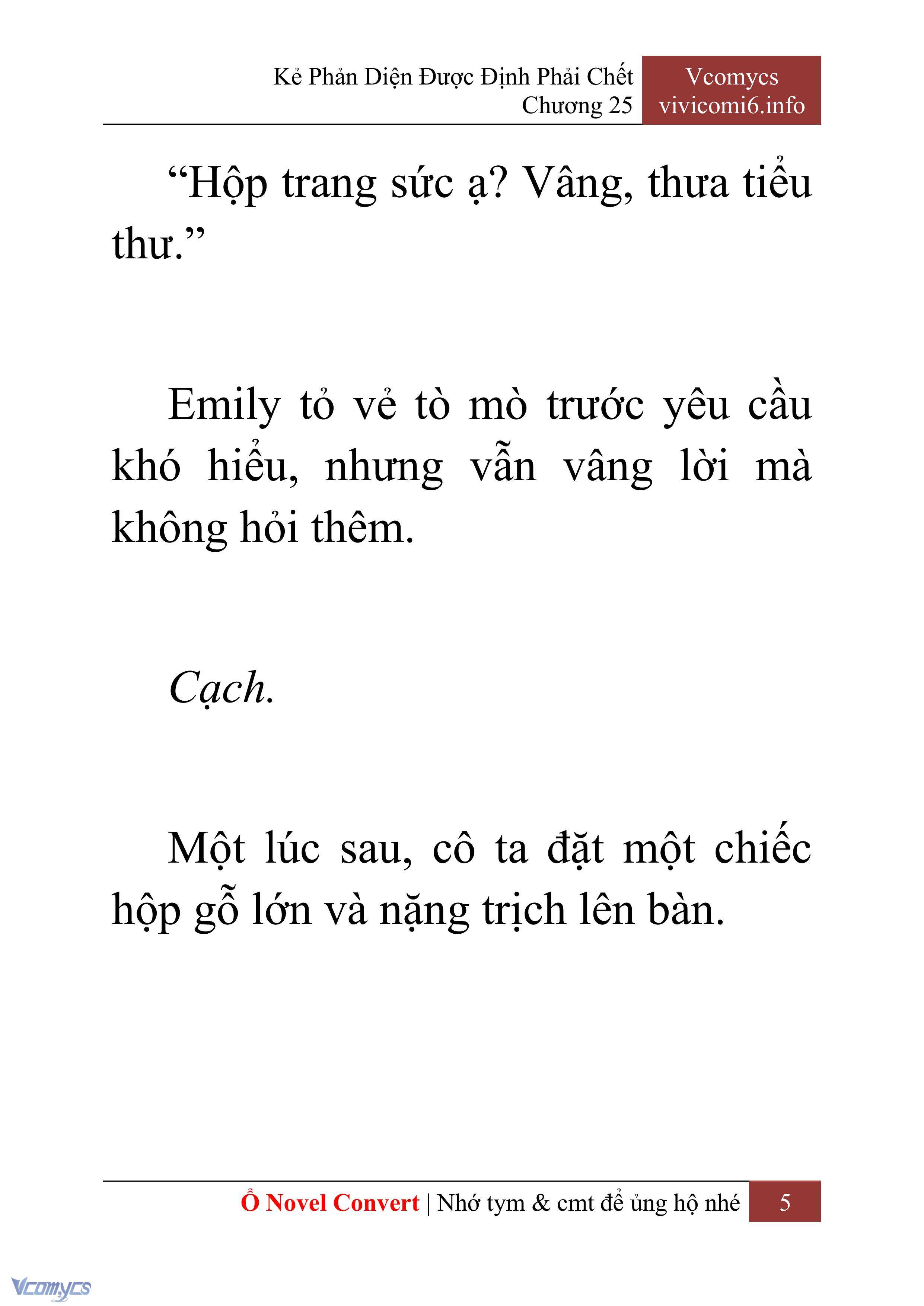 [Novel] Kẻ Phản Diện Được Định Phải Chết Chap 25 - Trang 2