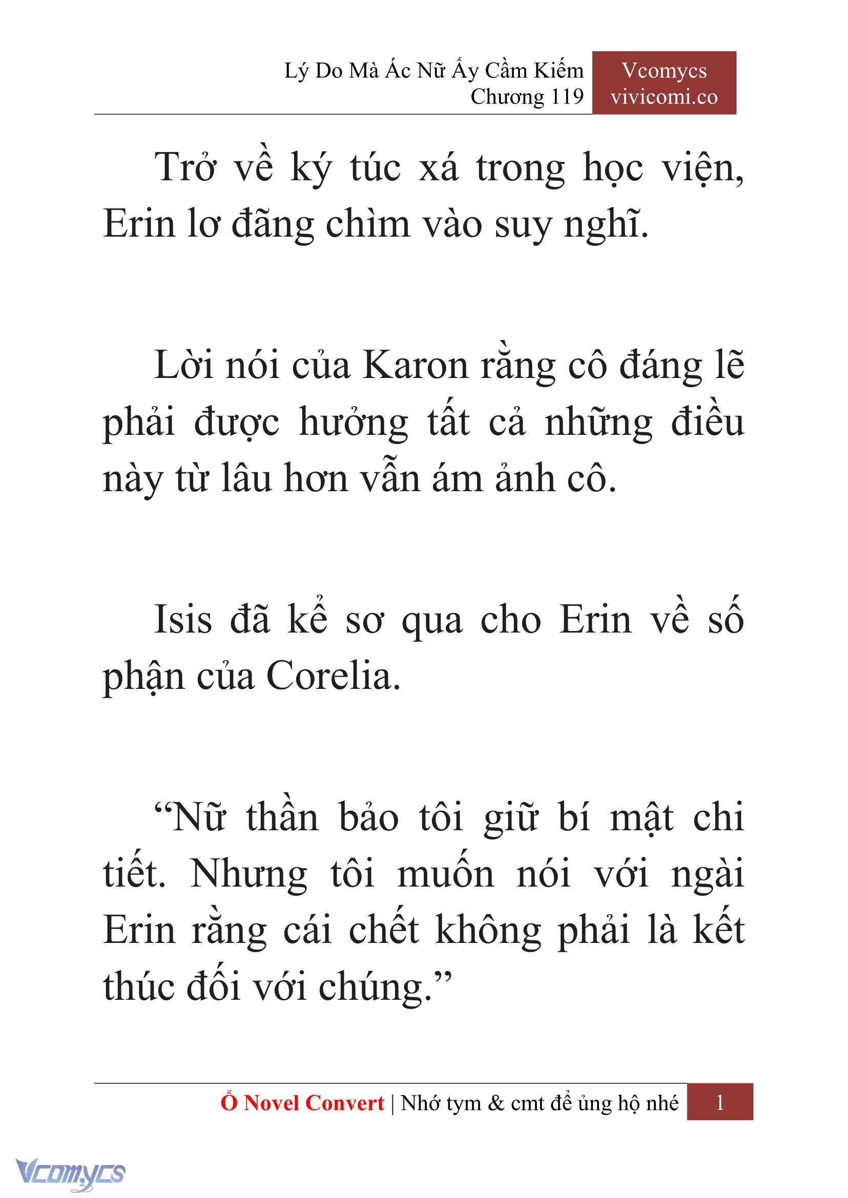 [Novel] Lý Do Mà Ác Nữ Ấy Cầm Kiếm Chap 119 - Trang 2