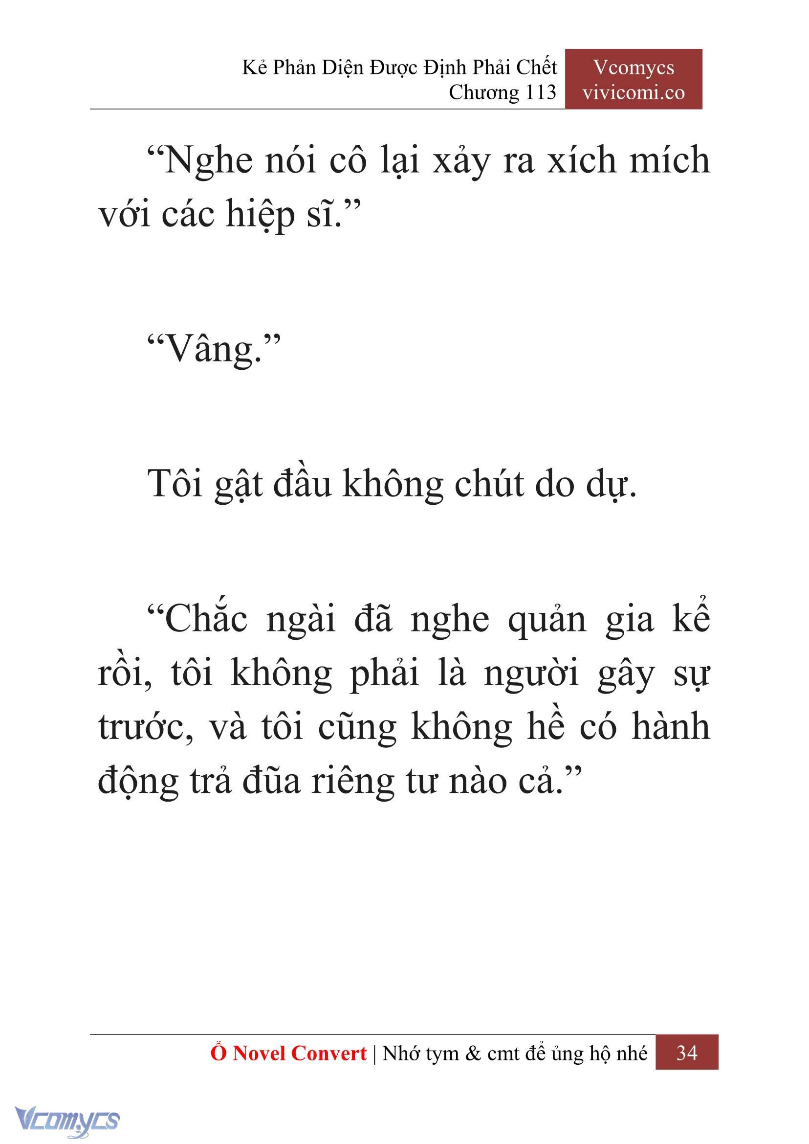 [Novel] Kẻ Phản Diện Được Định Phải Chết Chap 113 - Next Chap 114