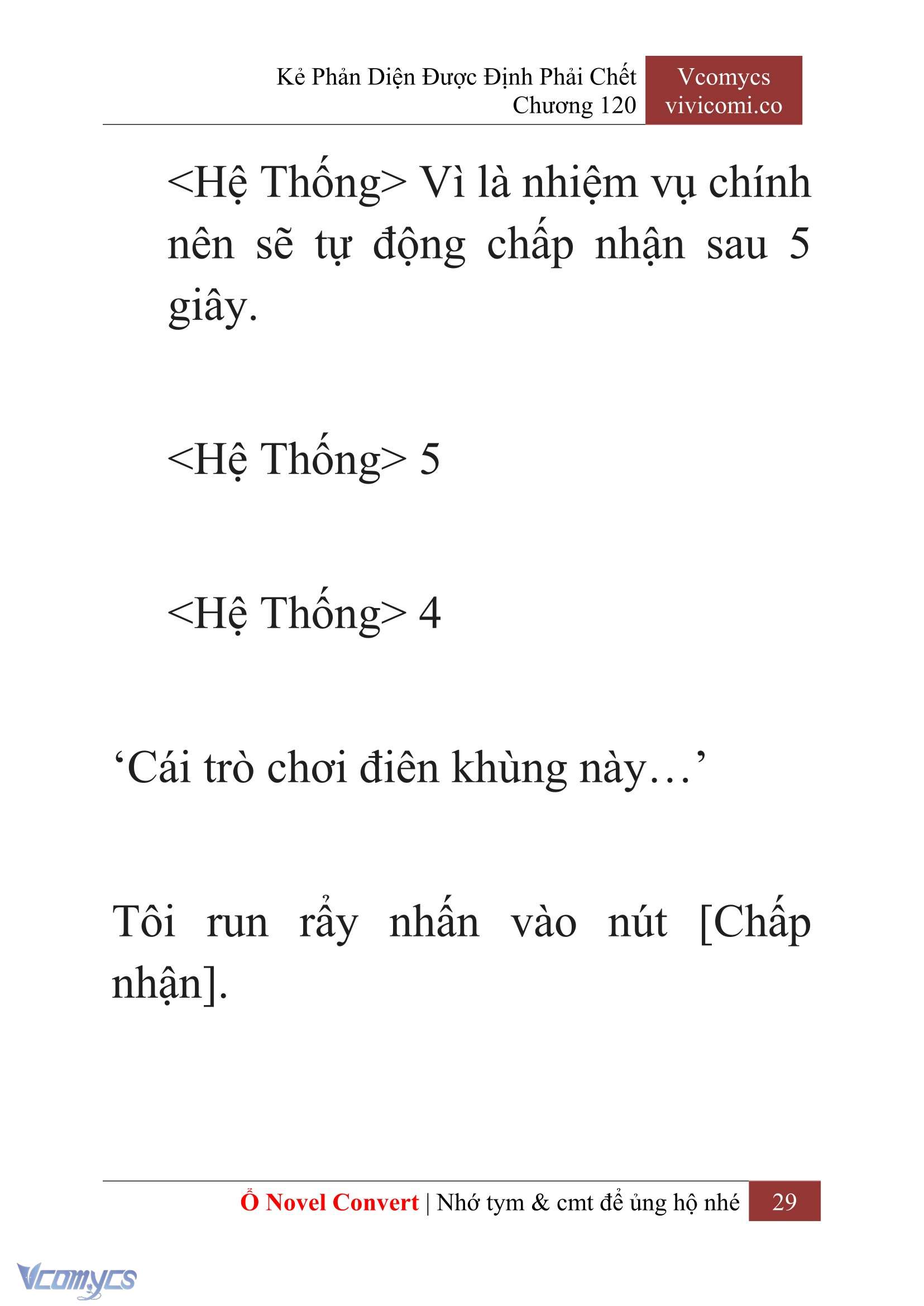 [Novel] Kẻ Phản Diện Được Định Phải Chết Chap 120 - Trang 2