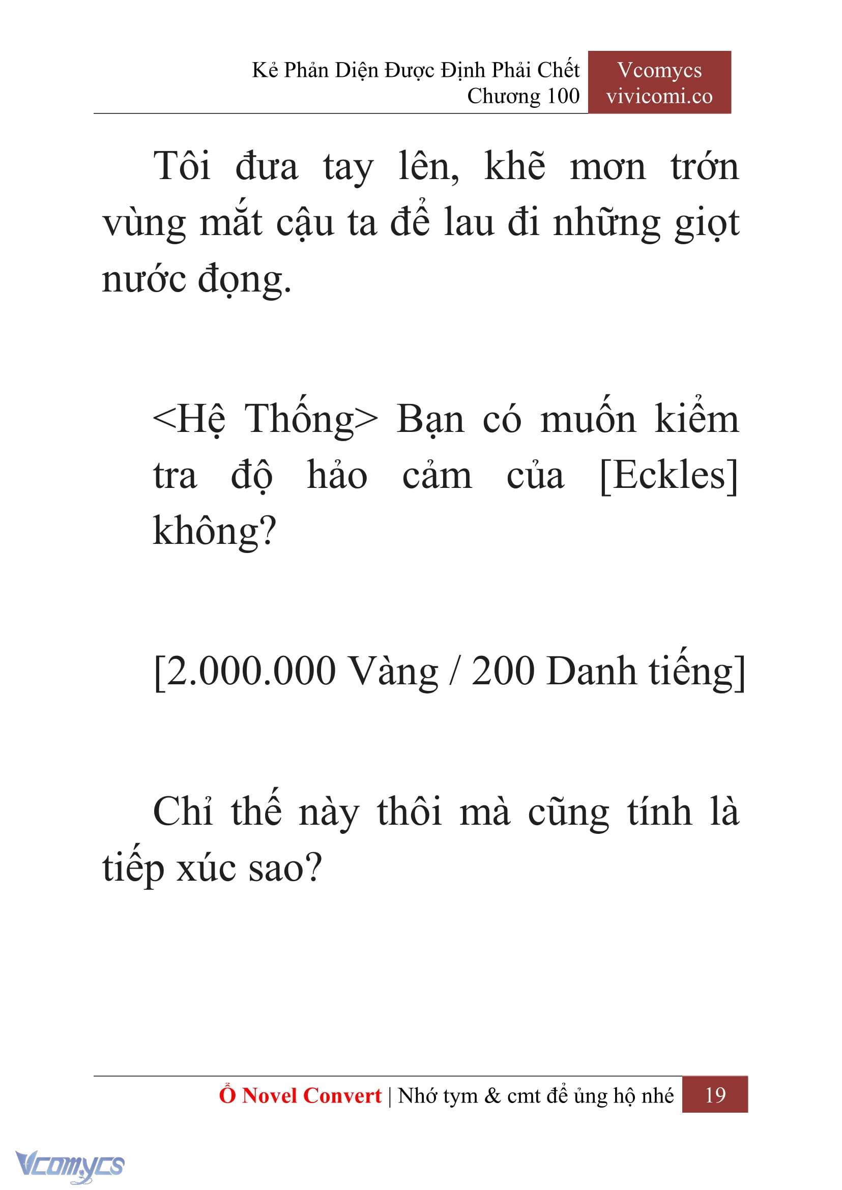 [Novel] Kẻ Phản Diện Được Định Phải Chết Chap 100 - Next Chap 101