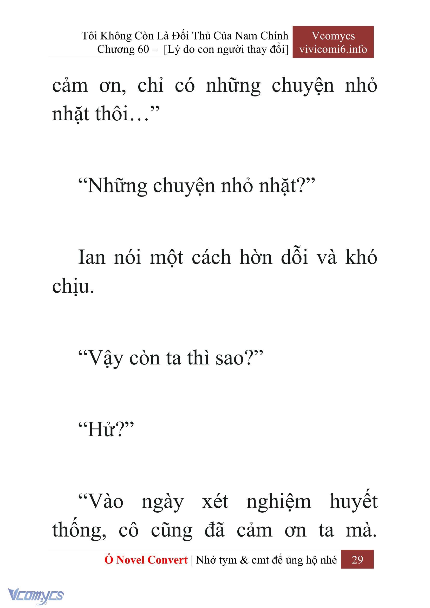 [Novel] Tôi Không Còn Là Đối Thủ Của Nam Chính Chap 60 - Trang 2
