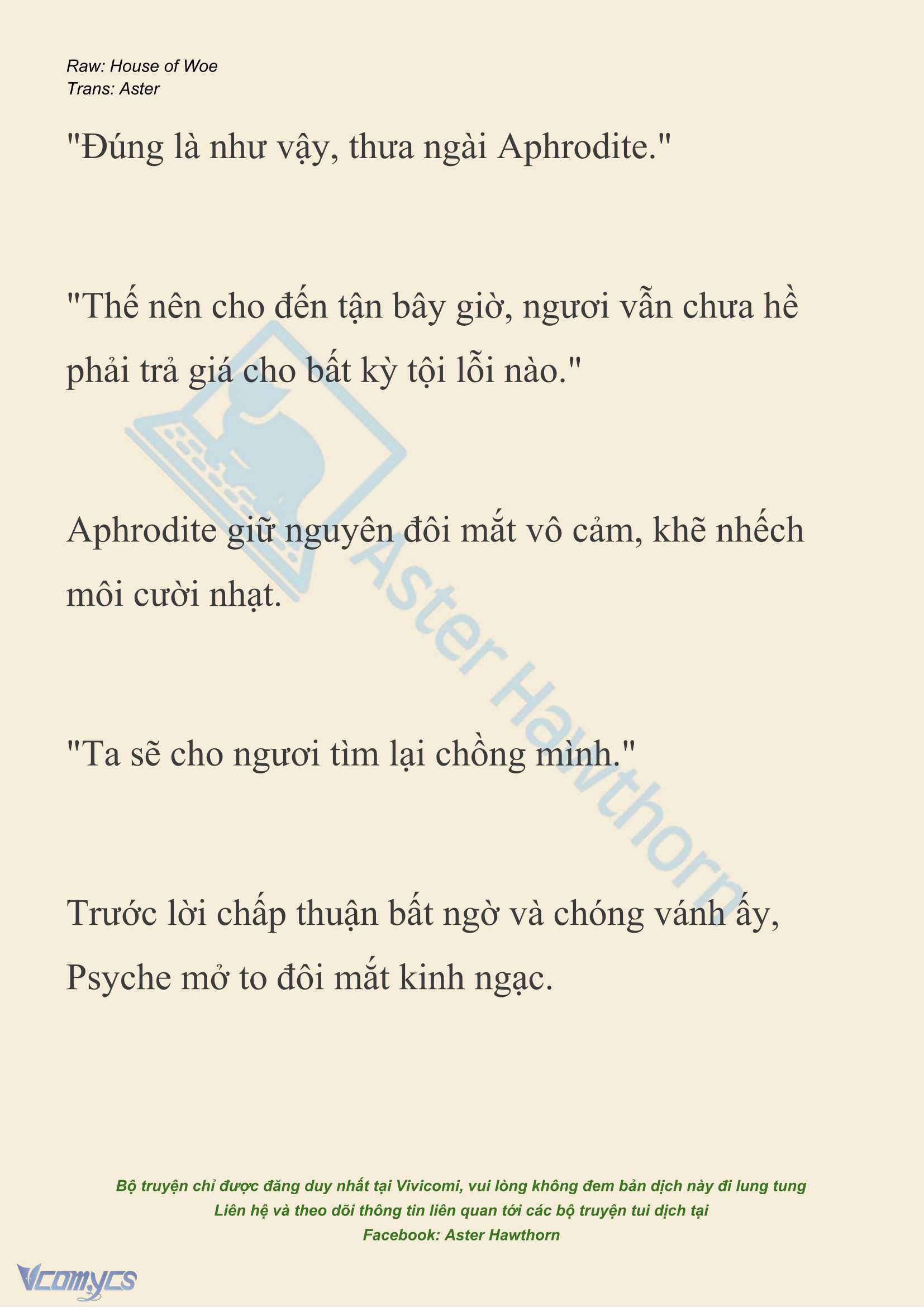 [NOVEL] Dành Cho Các Nữ Thần: Dành cho Psyche Chap 40 - Trang 2