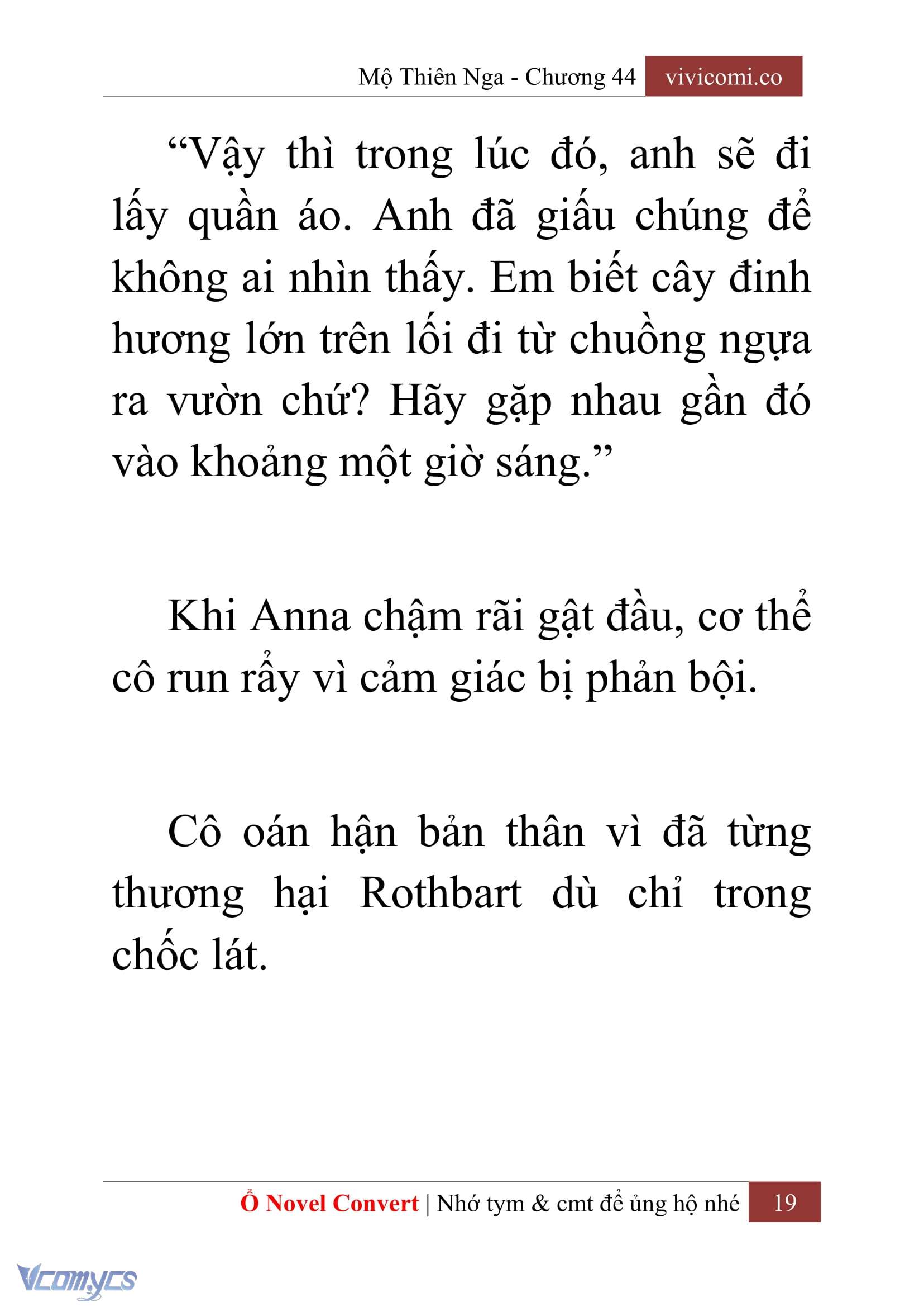 [Novel] Mộ Thiên Nga Chap 44 - Trang 2