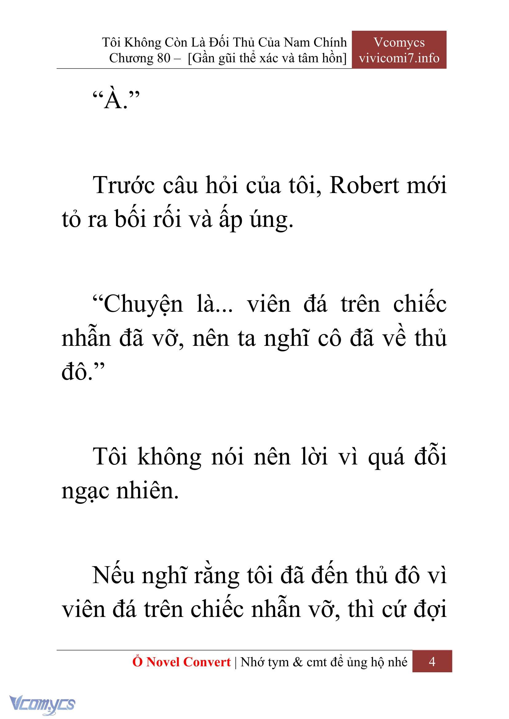 [Novel] Tôi Không Còn Là Đối Thủ Của Nam Chính Chap 80 - Trang 2
