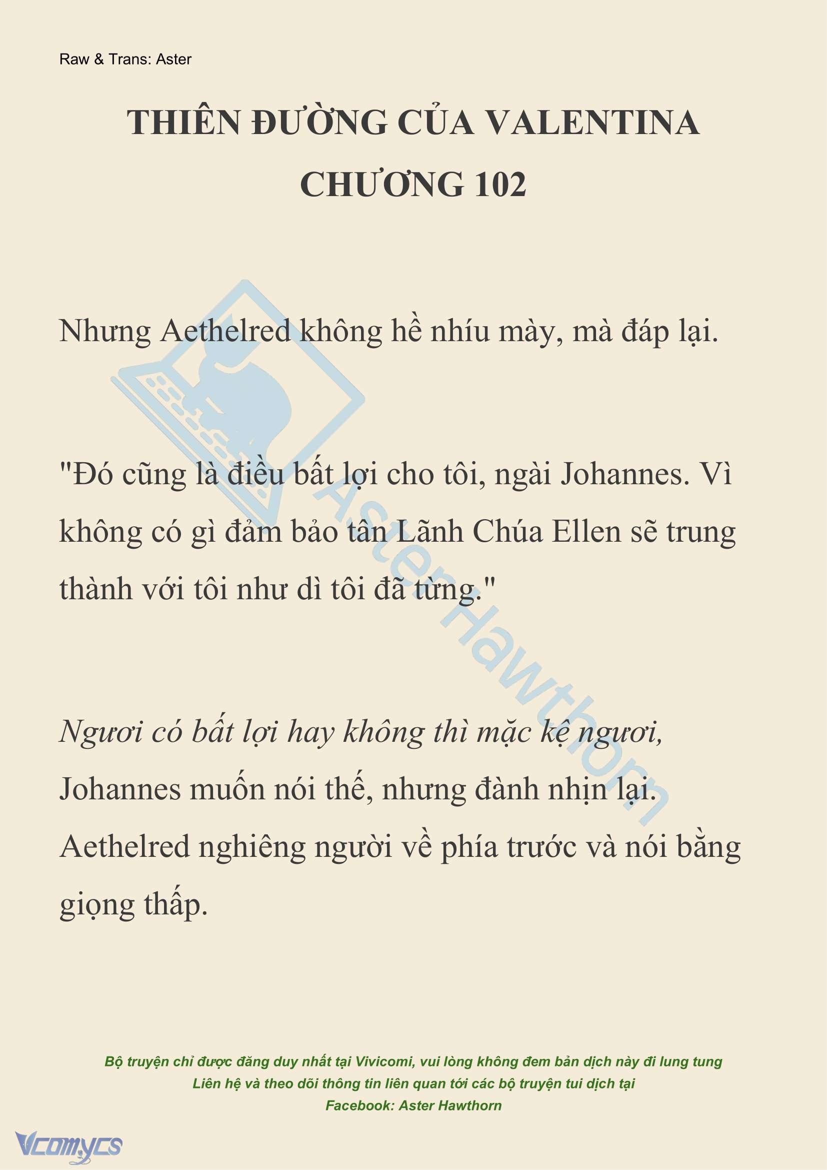 [NOVEL] Thiên Đường Của Valentina Chap 102 - Trang 2