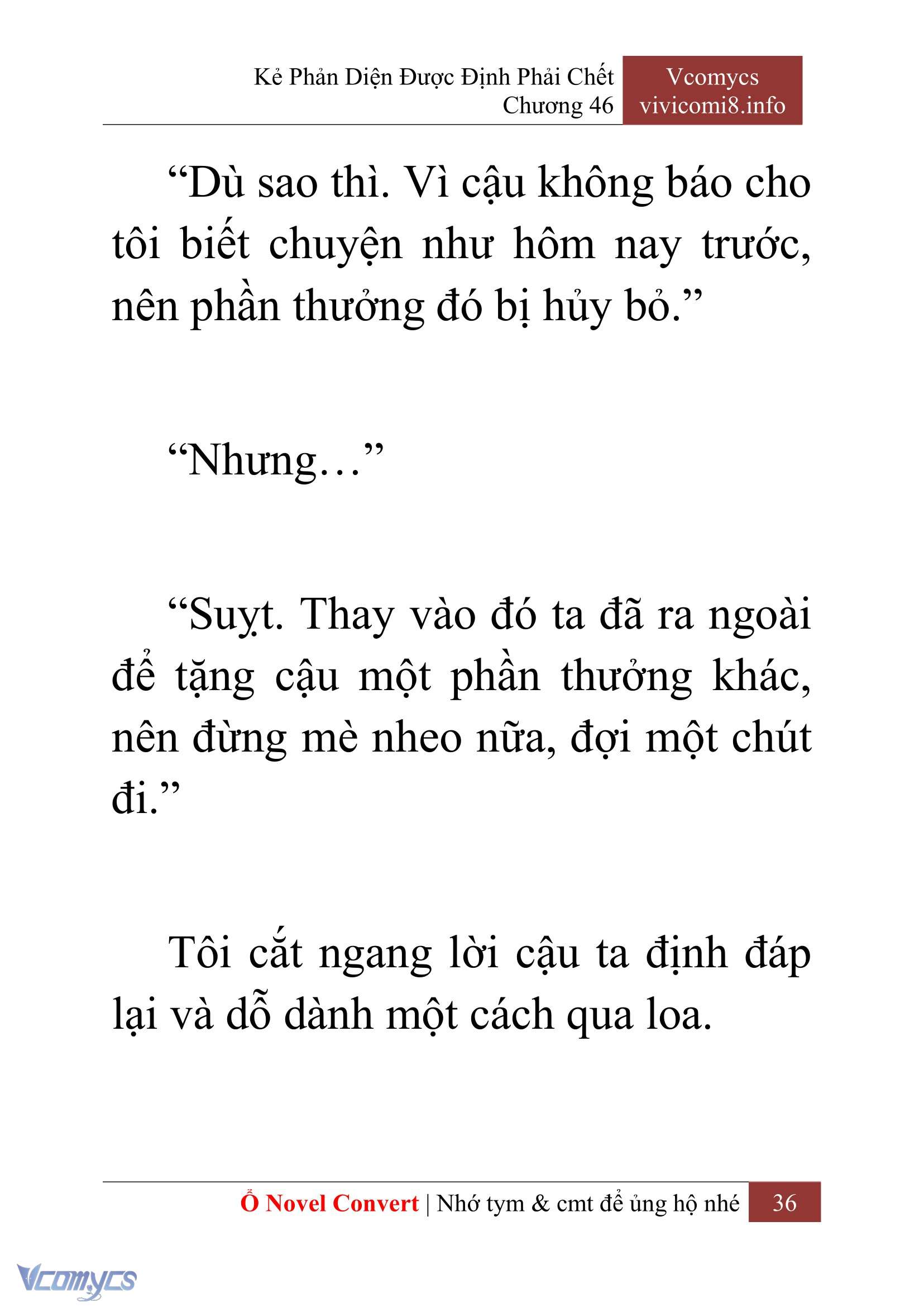 [Novel] Kẻ Phản Diện Được Định Phải Chết Chap 46 - Next Chap 47