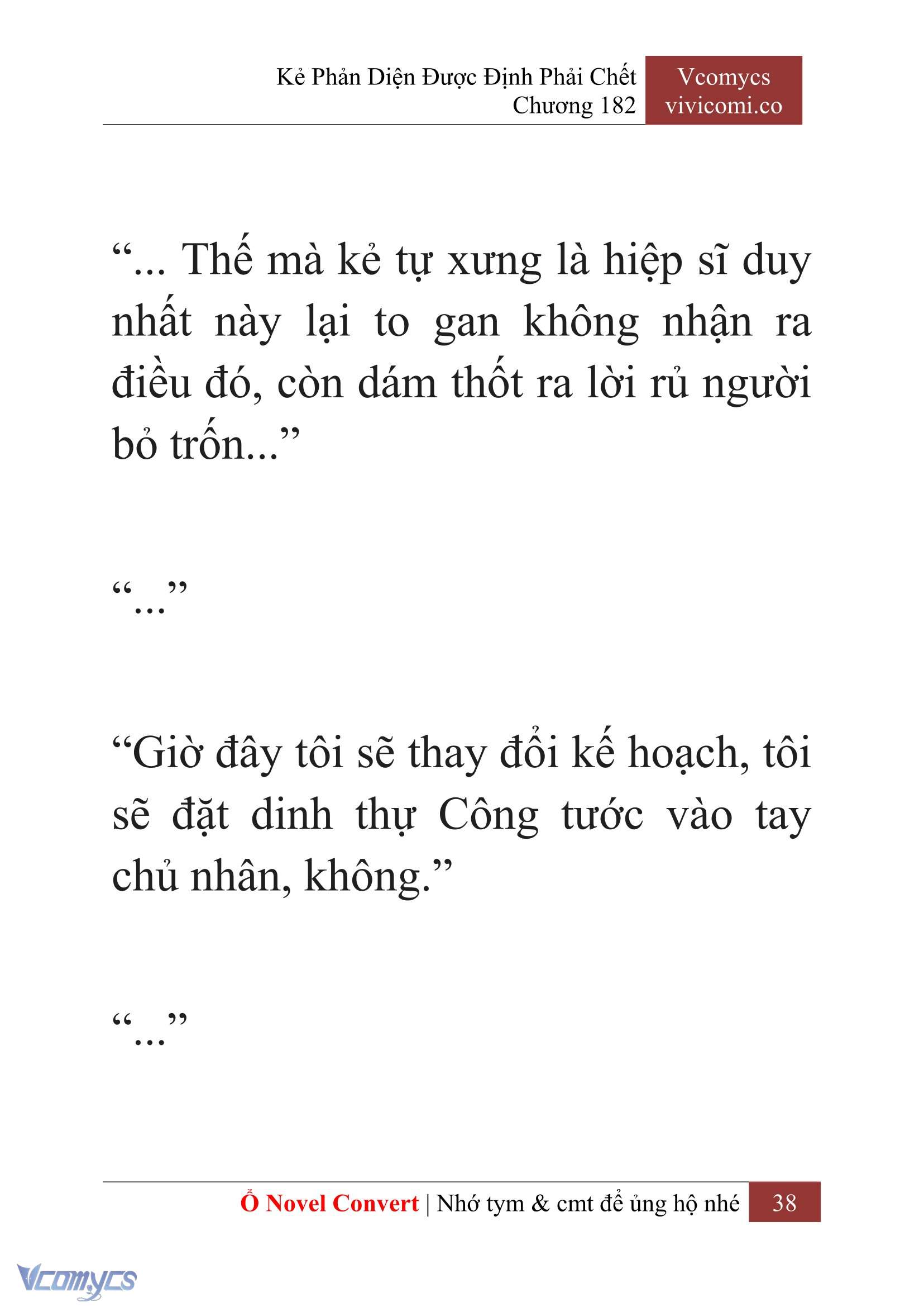 [Novel] Kẻ Phản Diện Được Định Phải Chết Chap 182 - Trang 2