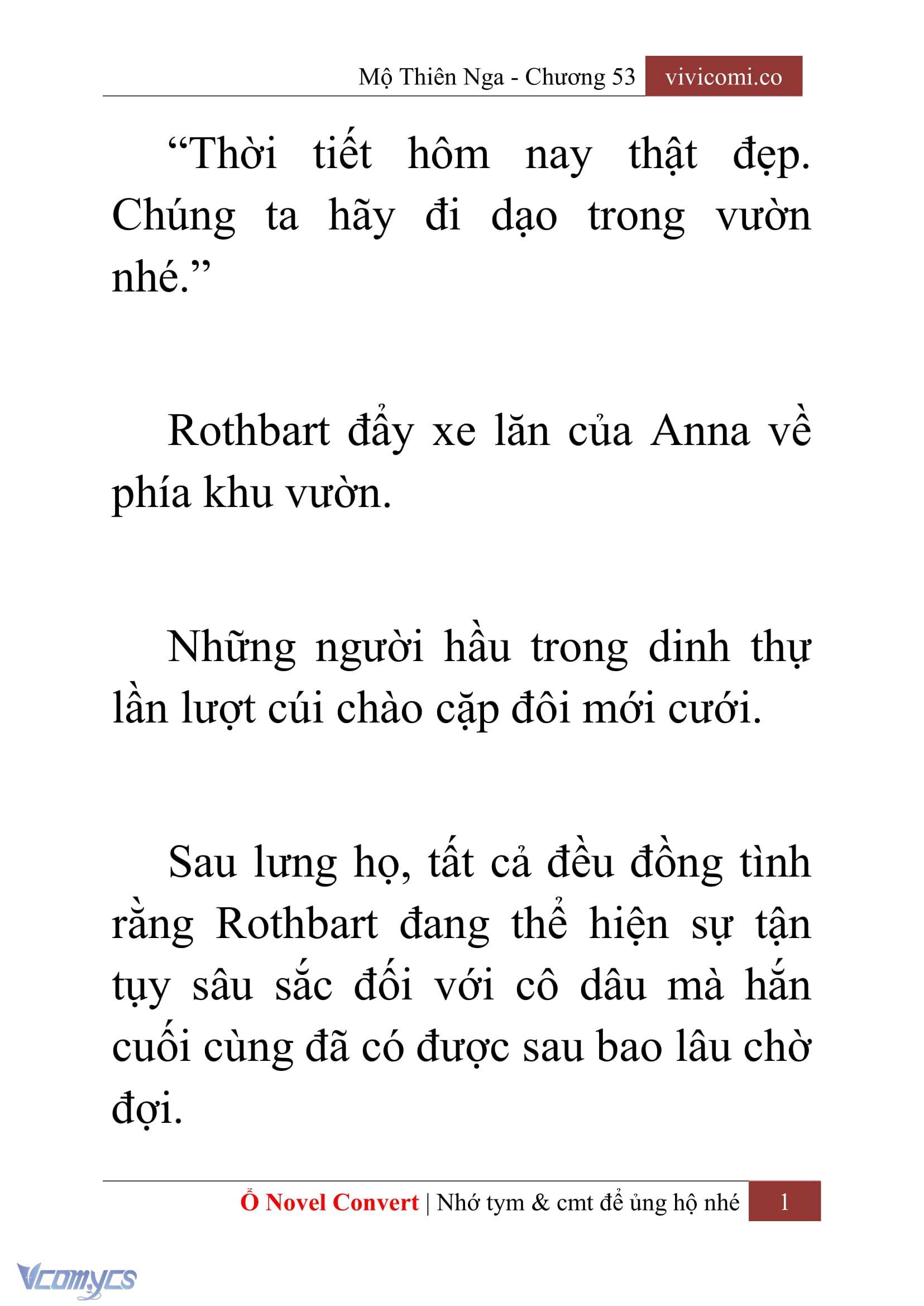 [Novel] Mộ Thiên Nga Chap 53 - Trang 2