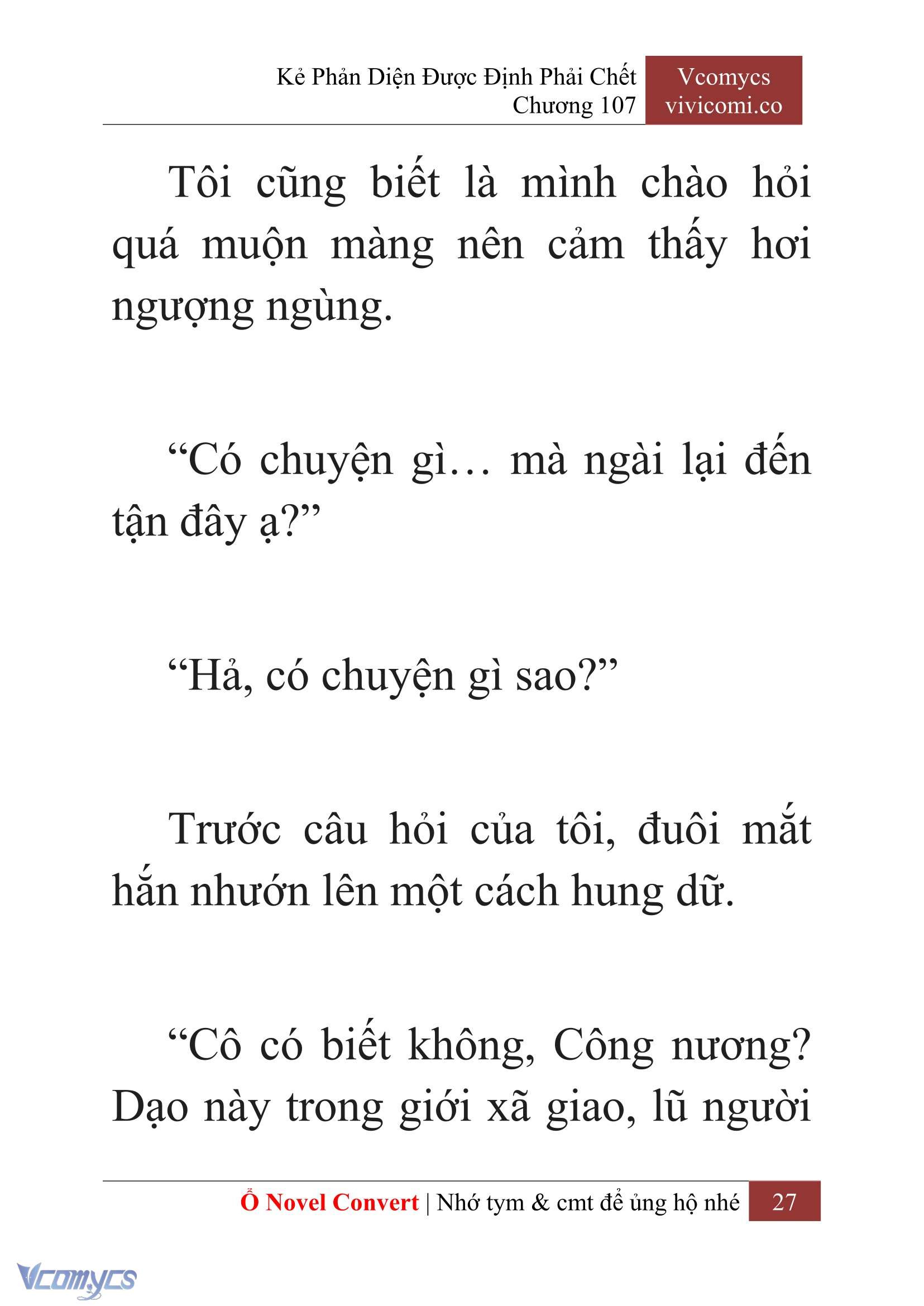 [Novel] Kẻ Phản Diện Được Định Phải Chết Chap 107 - Trang 2