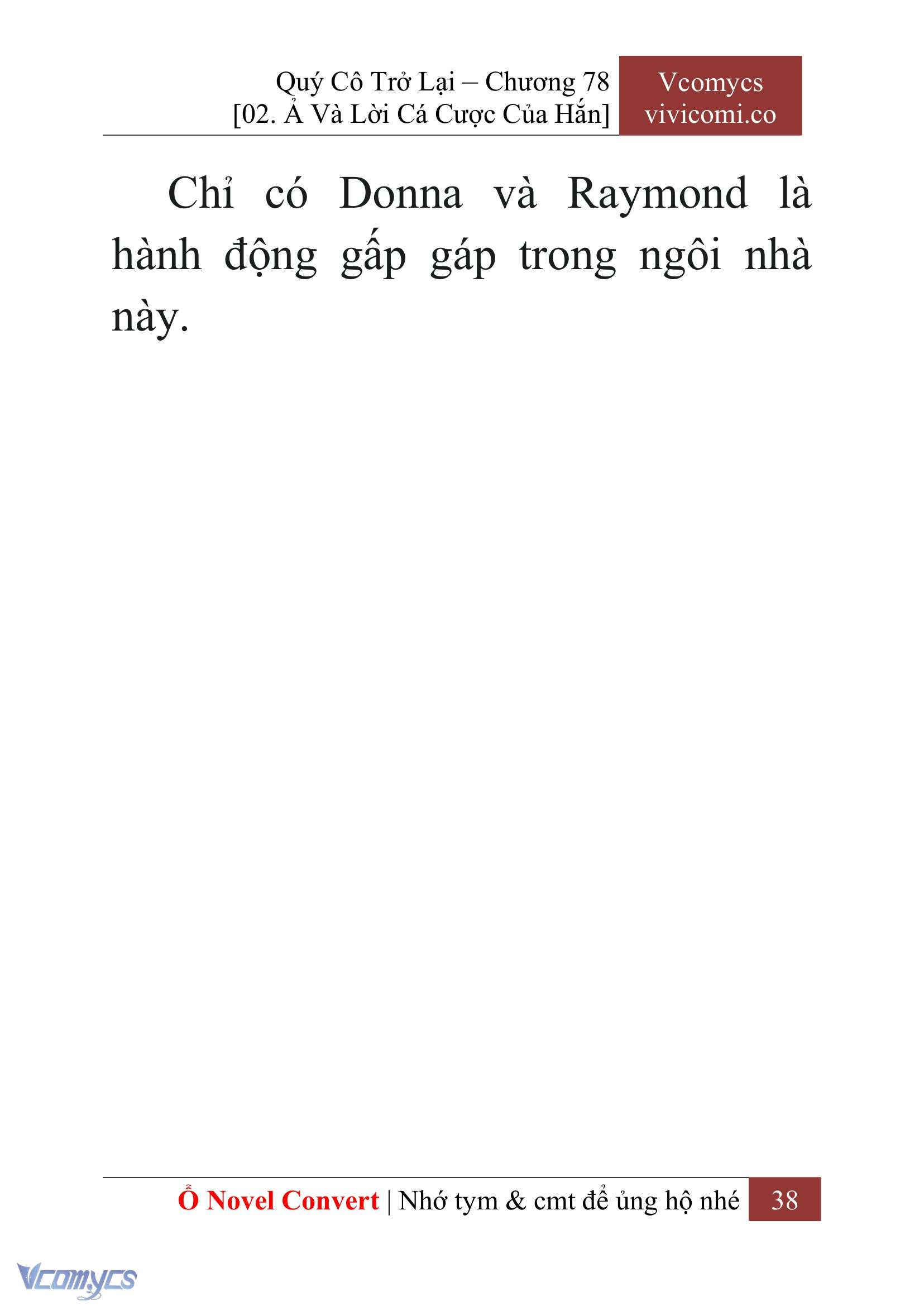 [Novel] Quý Cô Trở Lại Chap 78 - Trang 2