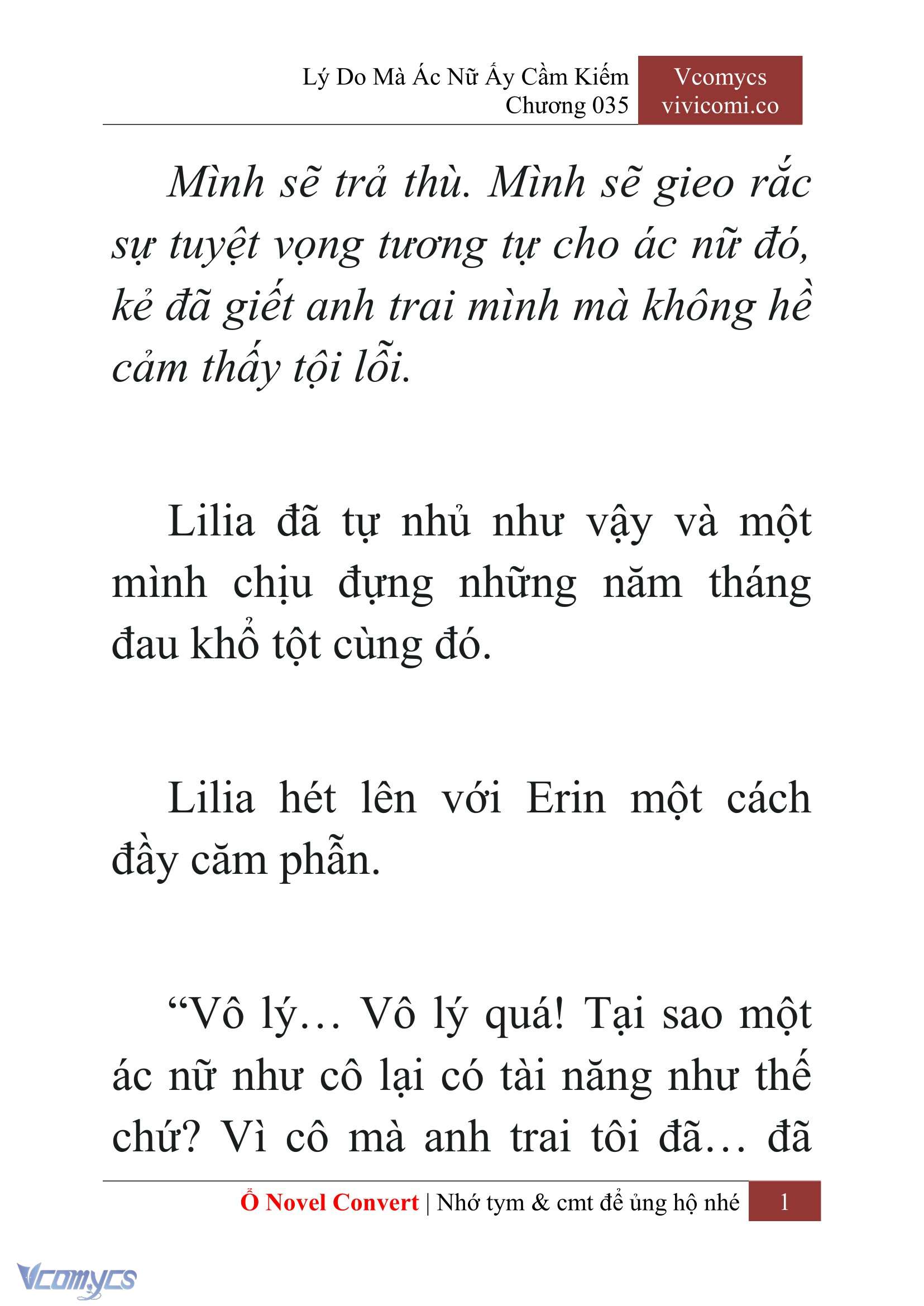 [Novel] Lý Do Mà Ác Nữ Ấy Cầm Kiếm Chap 35 - Trang 2