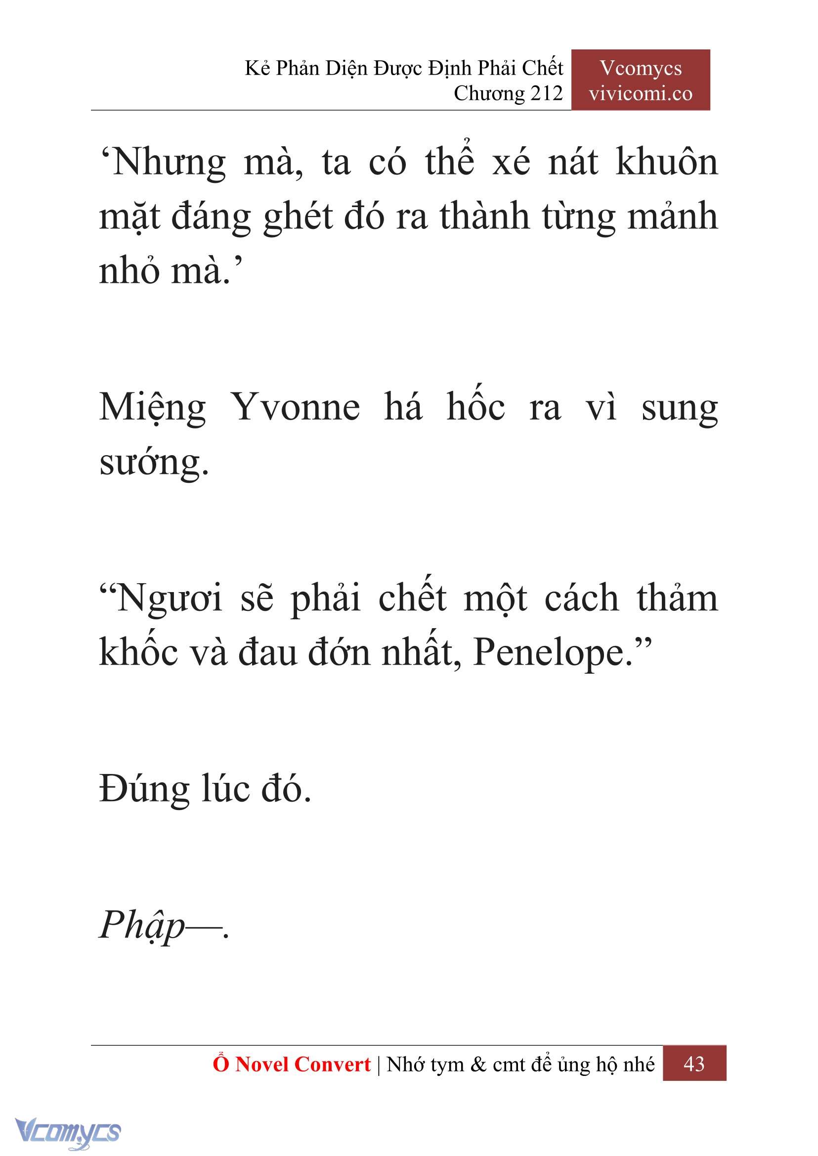 [Novel] Kẻ Phản Diện Được Định Phải Chết Chap 212 - Next Chap 213