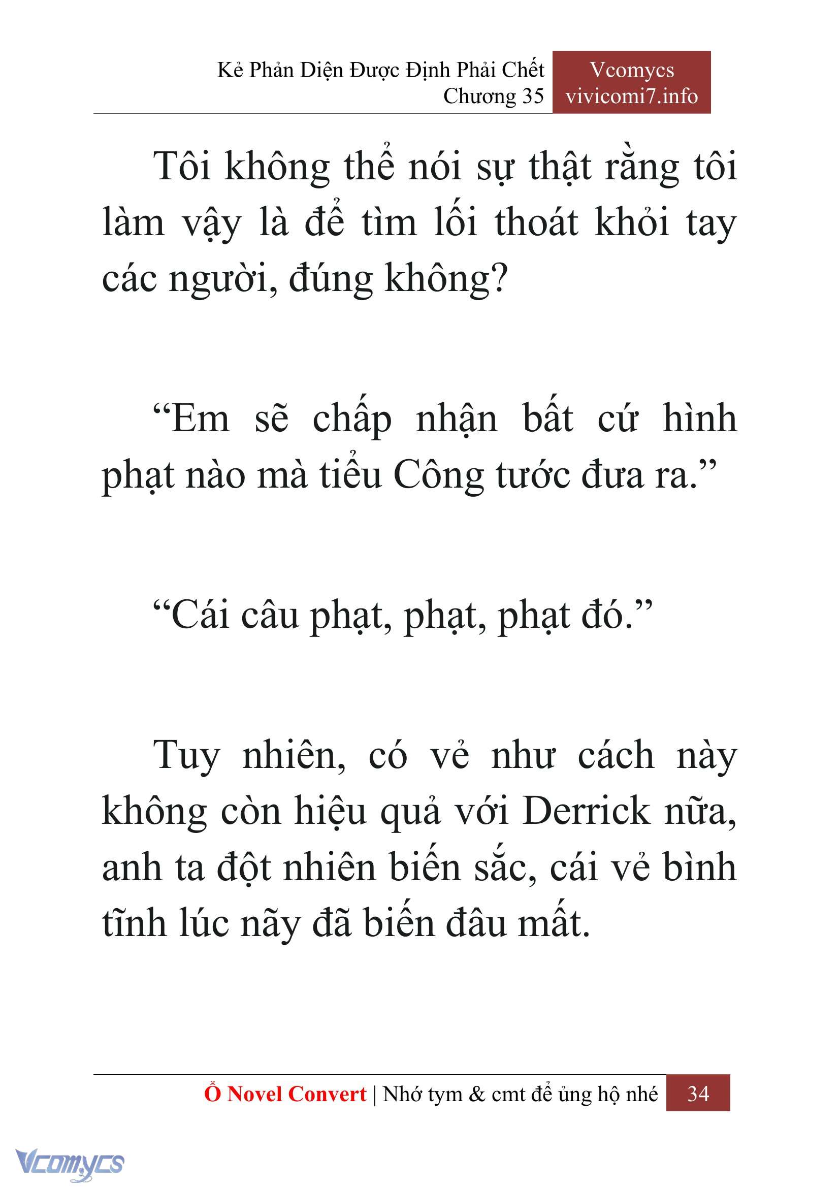[Novel] Kẻ Phản Diện Được Định Phải Chết Chap 35 - Next Chap 36