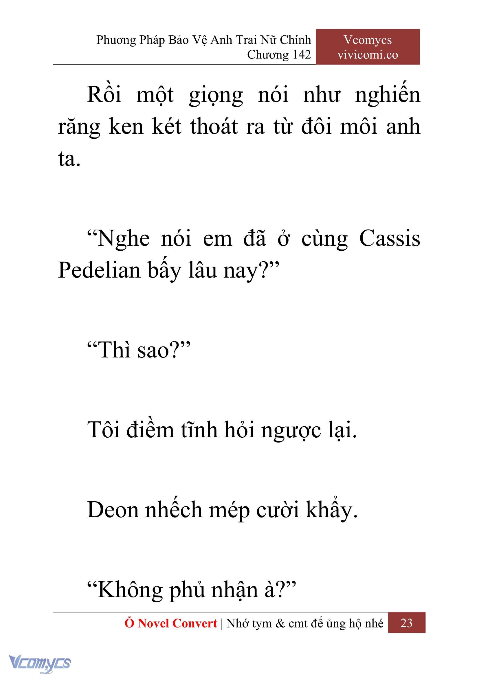 [Novel] Phương Pháp Bảo Vệ Anh Trai Nữ Chính Chap 142 - Trang 2