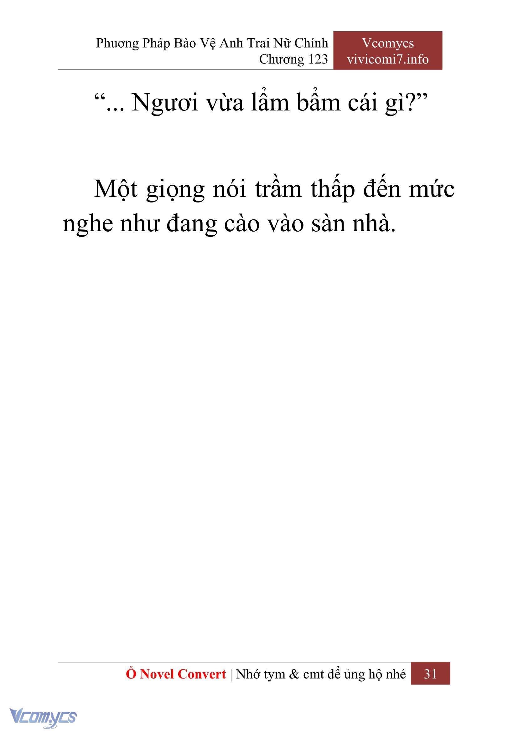 [Novel] Phương Pháp Bảo Vệ Anh Trai Nữ Chính Chap 123 - Trang 2