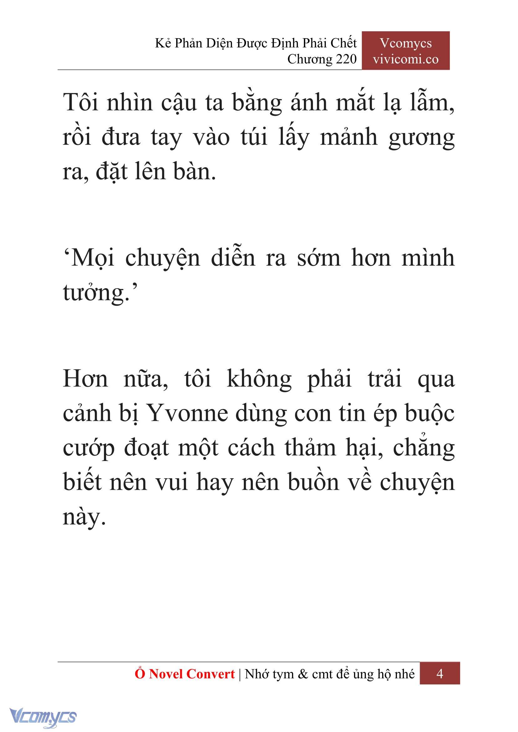 [Novel] Kẻ Phản Diện Được Định Phải Chết Chap 220 - Next Chap 221