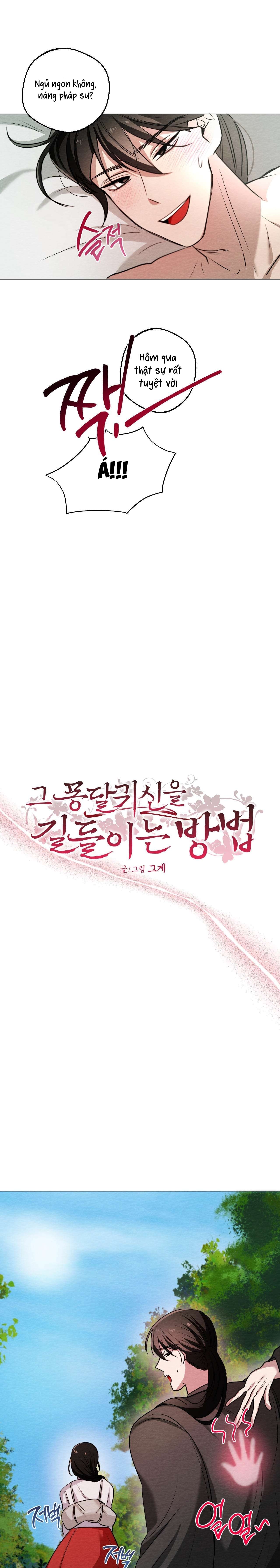 [ 18+ KHÔNG CHE ] Cách thuần phục hồn ma Mongdal Chap 8 - Trang 2