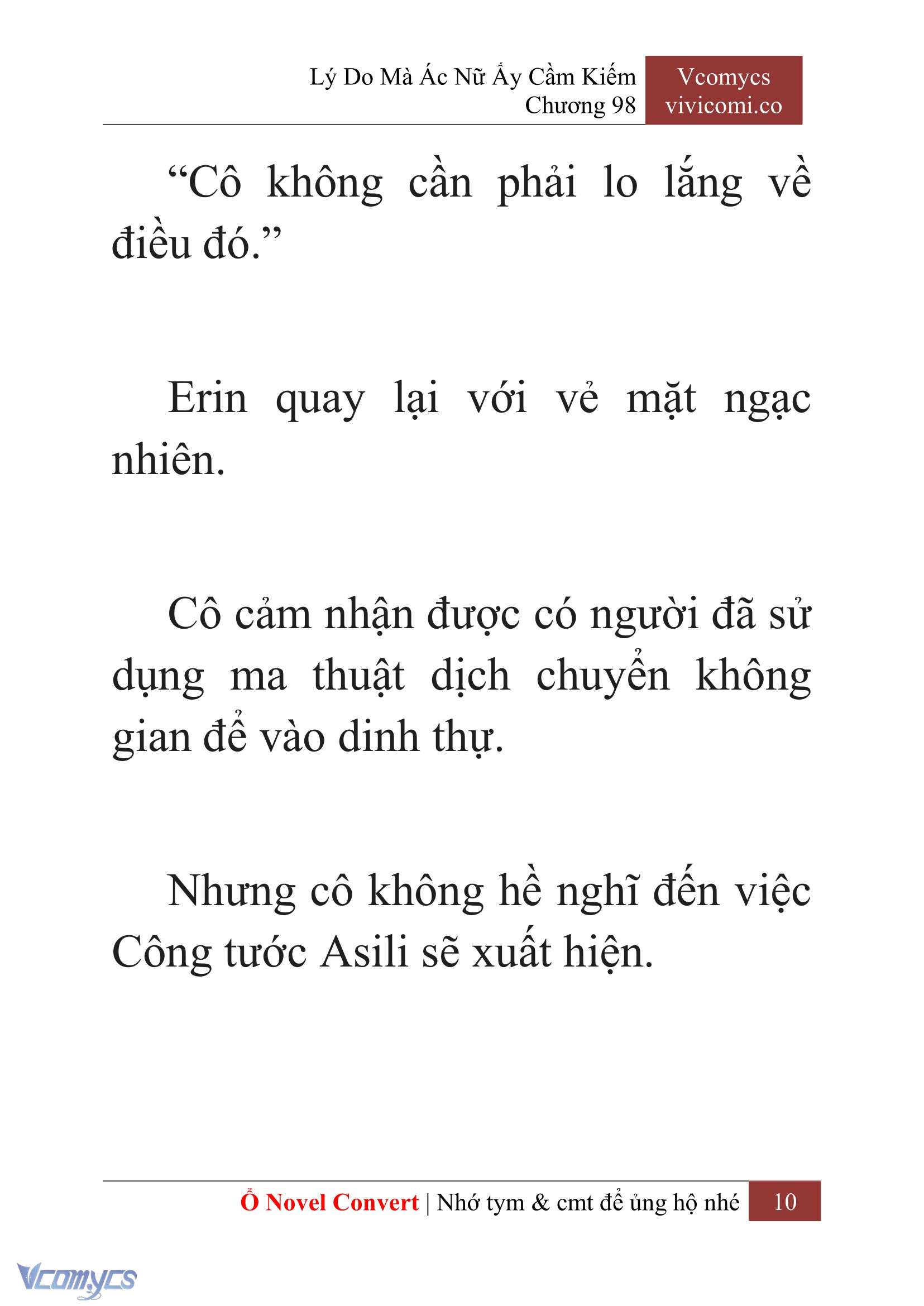 [Novel] Lý Do Mà Ác Nữ Ấy Cầm Kiếm Chap 98 - Next Chap 99