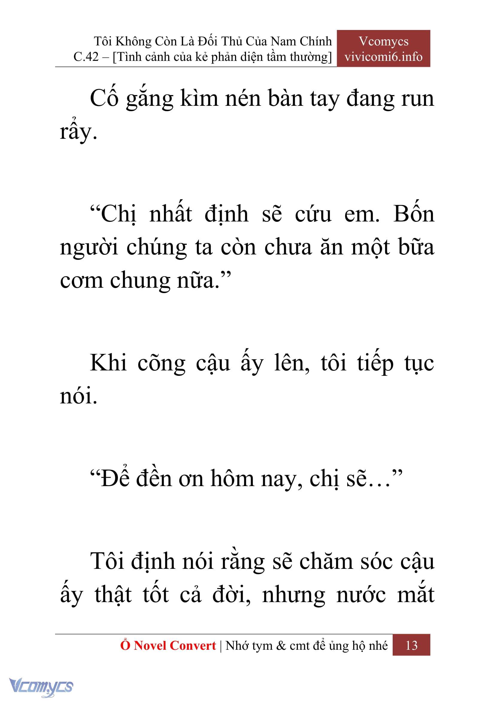 [Novel] Tôi Không Còn Là Đối Thủ Của Nam Chính Chap 42 - Trang 2