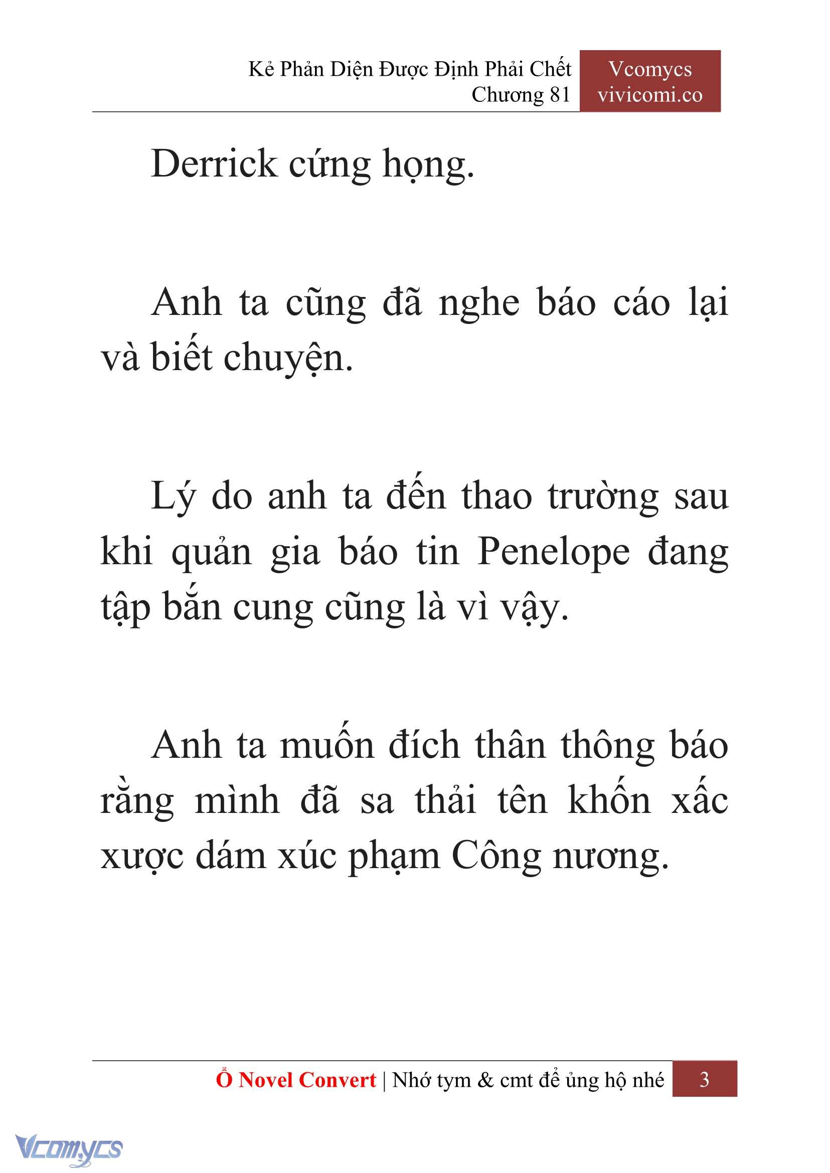 [Novel] Kẻ Phản Diện Được Định Phải Chết Chap 81 - Trang 2