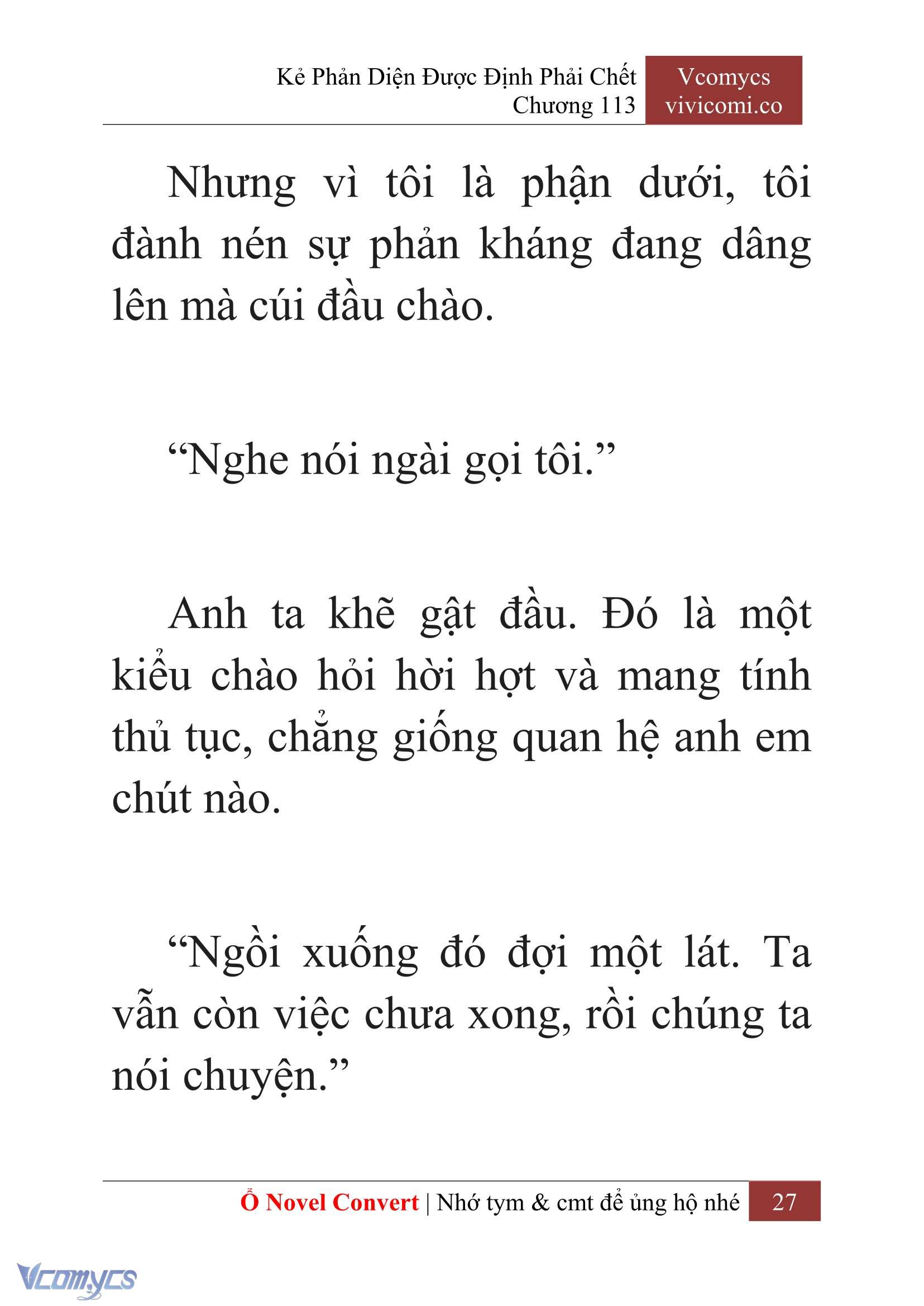 [Novel] Kẻ Phản Diện Được Định Phải Chết Chap 113 - Next Chap 114