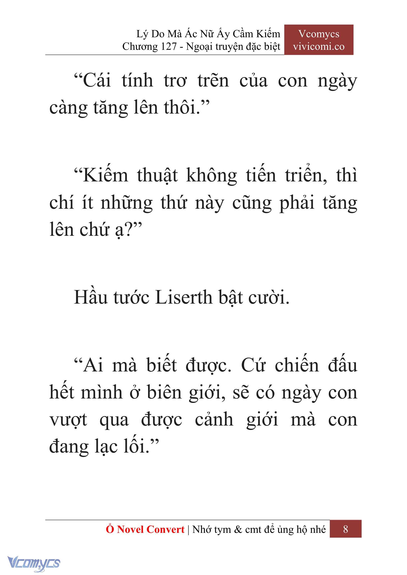 [Novel] Lý Do Mà Ác Nữ Ấy Cầm Kiếm Chap 127 - Trang 2