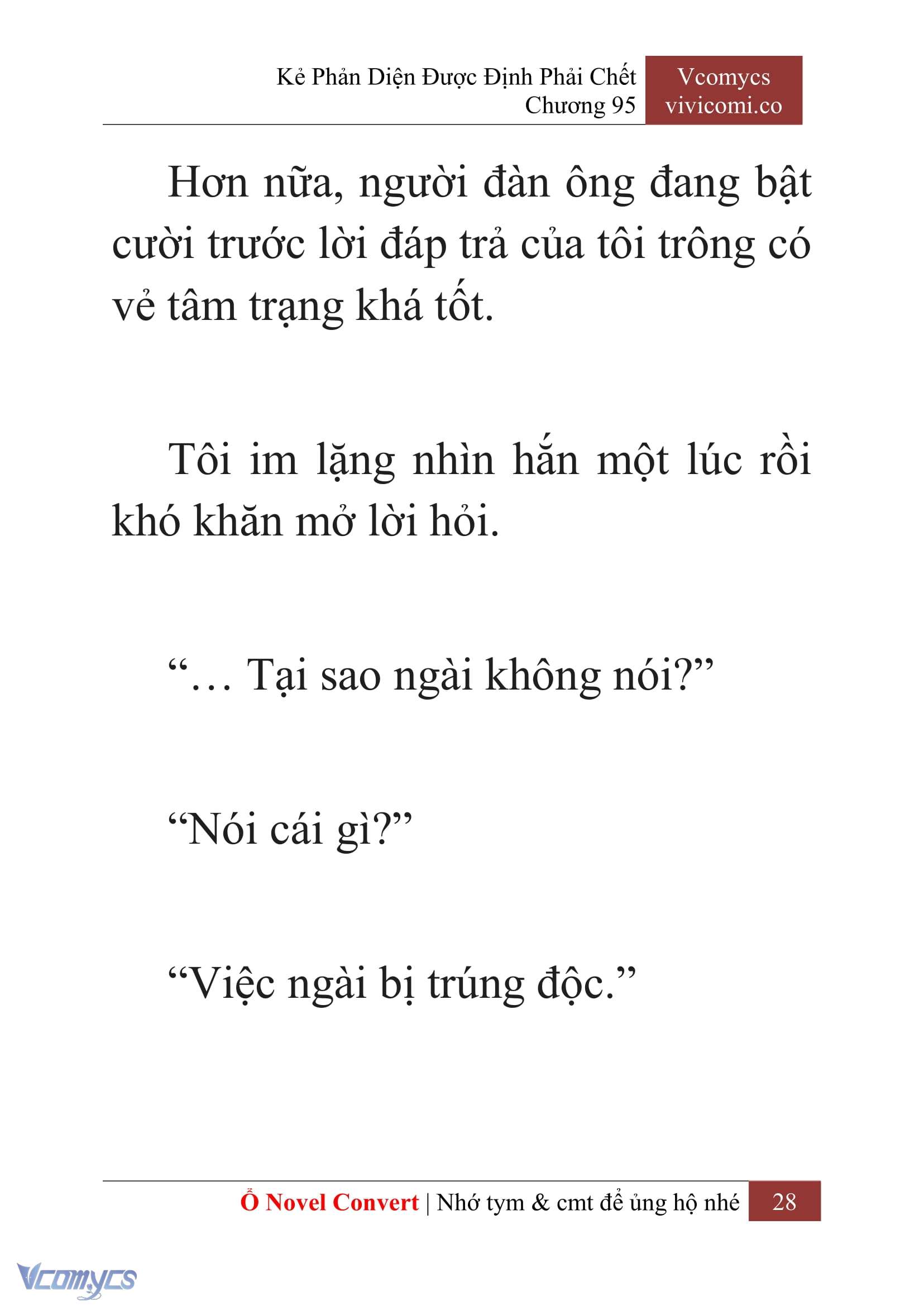 [Novel] Kẻ Phản Diện Được Định Phải Chết Chap 95 - Next Chap 96