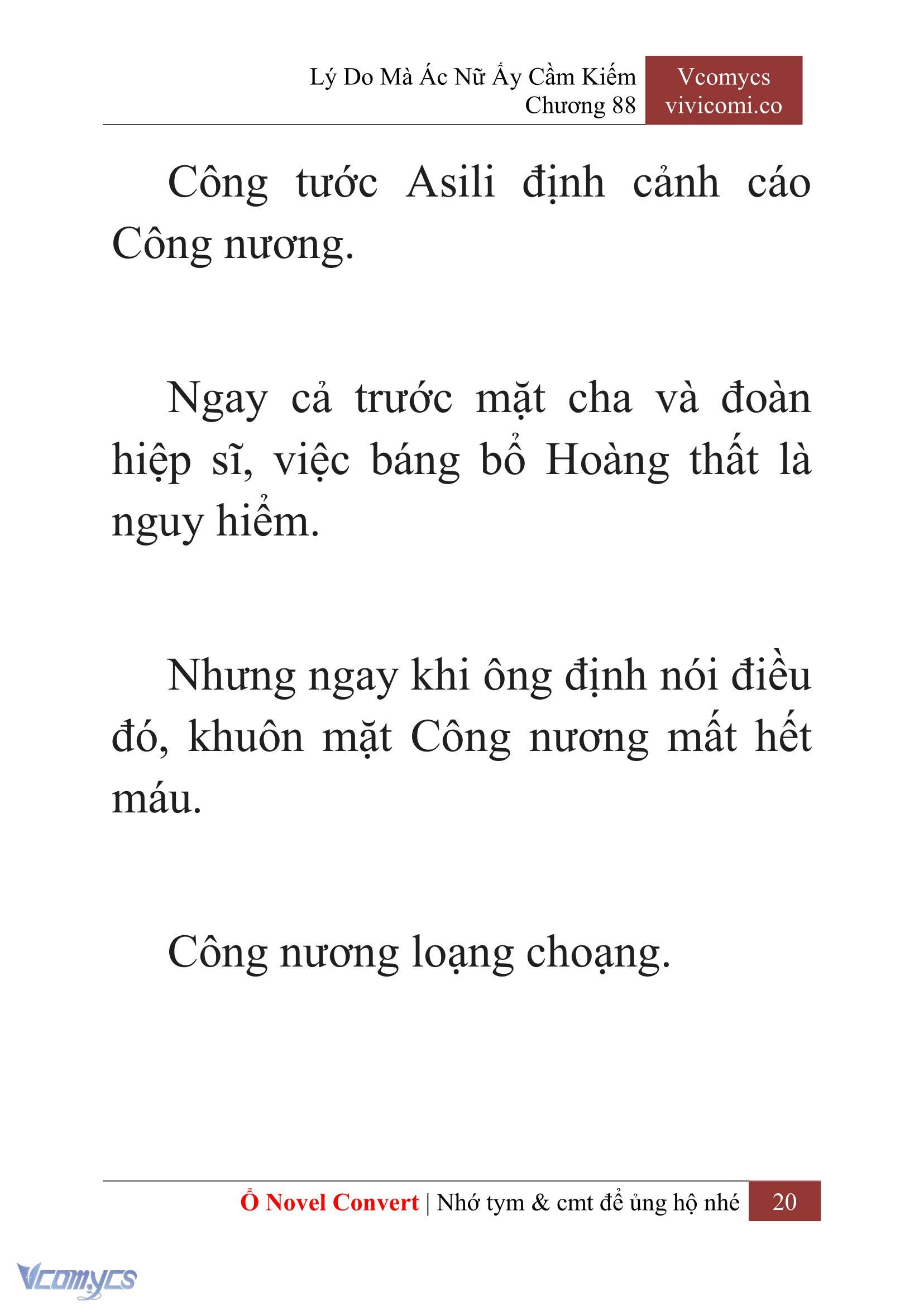 [Novel] Lý Do Mà Ác Nữ Ấy Cầm Kiếm Chap 88 - Next Chap 89