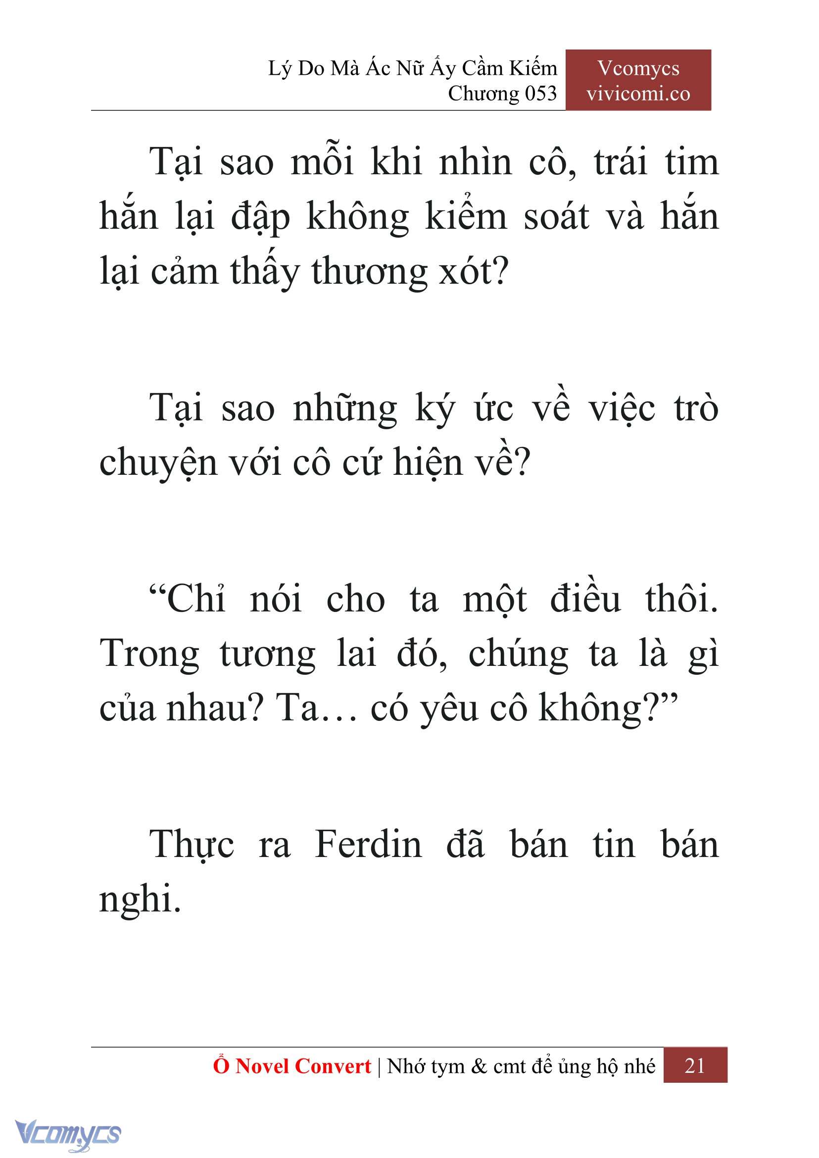 [Novel] Lý Do Mà Ác Nữ Ấy Cầm Kiếm Chap 53 - Next Chap 54