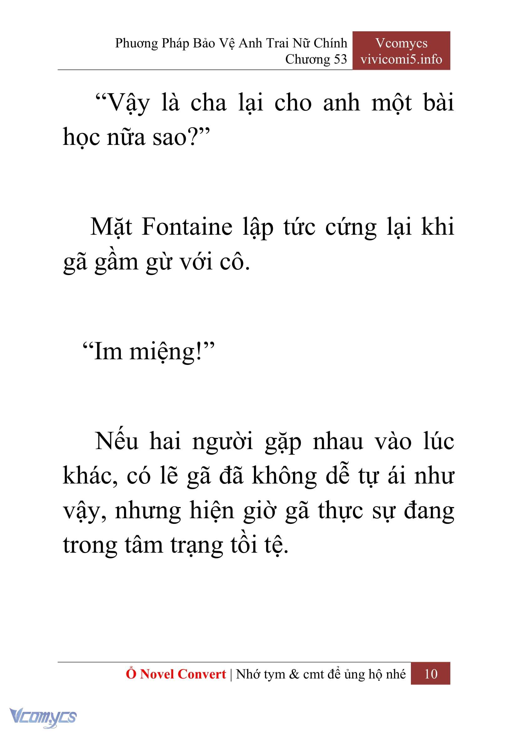 [Novel] Phương Pháp Bảo Vệ Anh Trai Nữ Chính Chap 53 - Trang 2