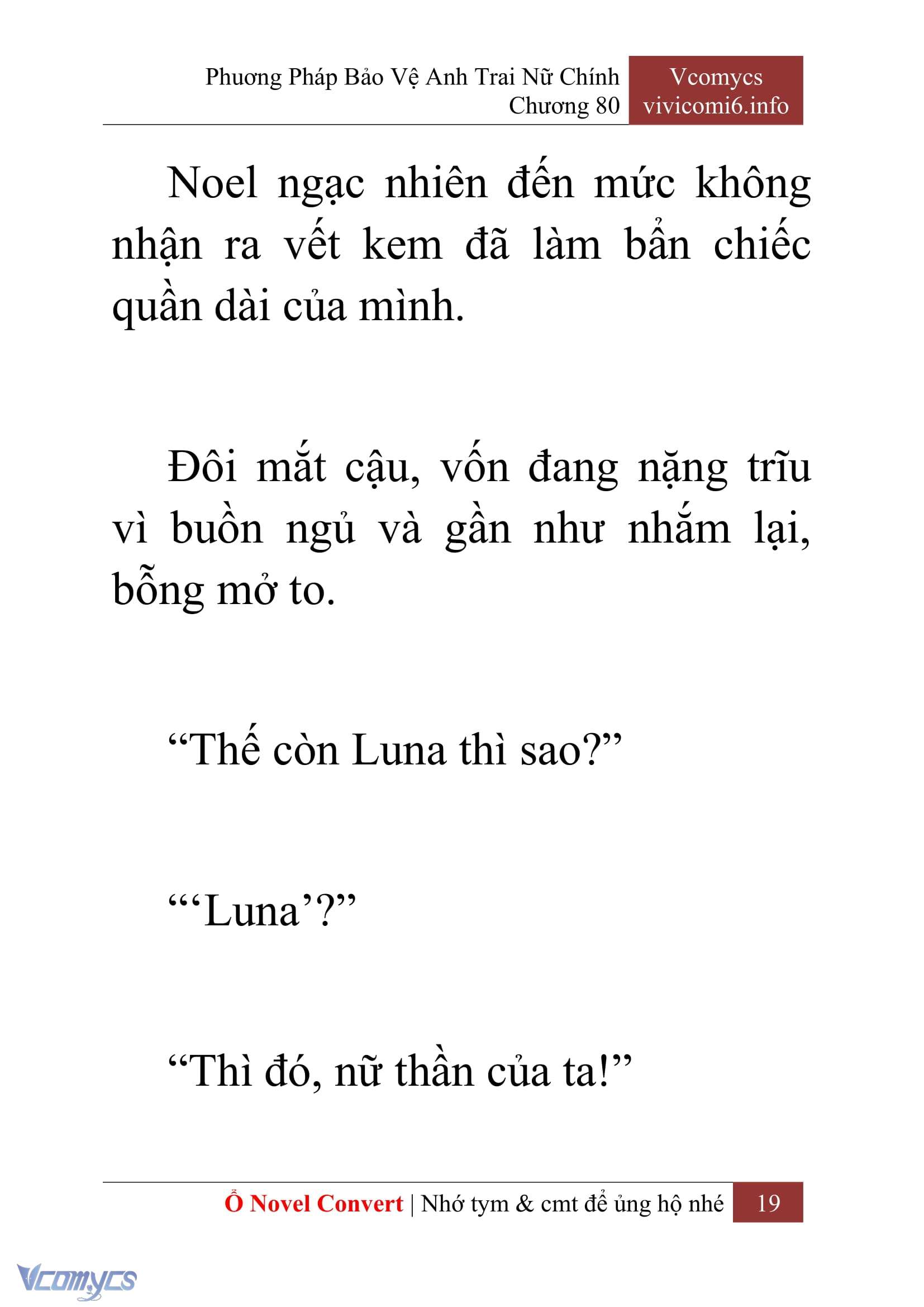 [Novel] Phương Pháp Bảo Vệ Anh Trai Nữ Chính Chap 80 - Trang 2