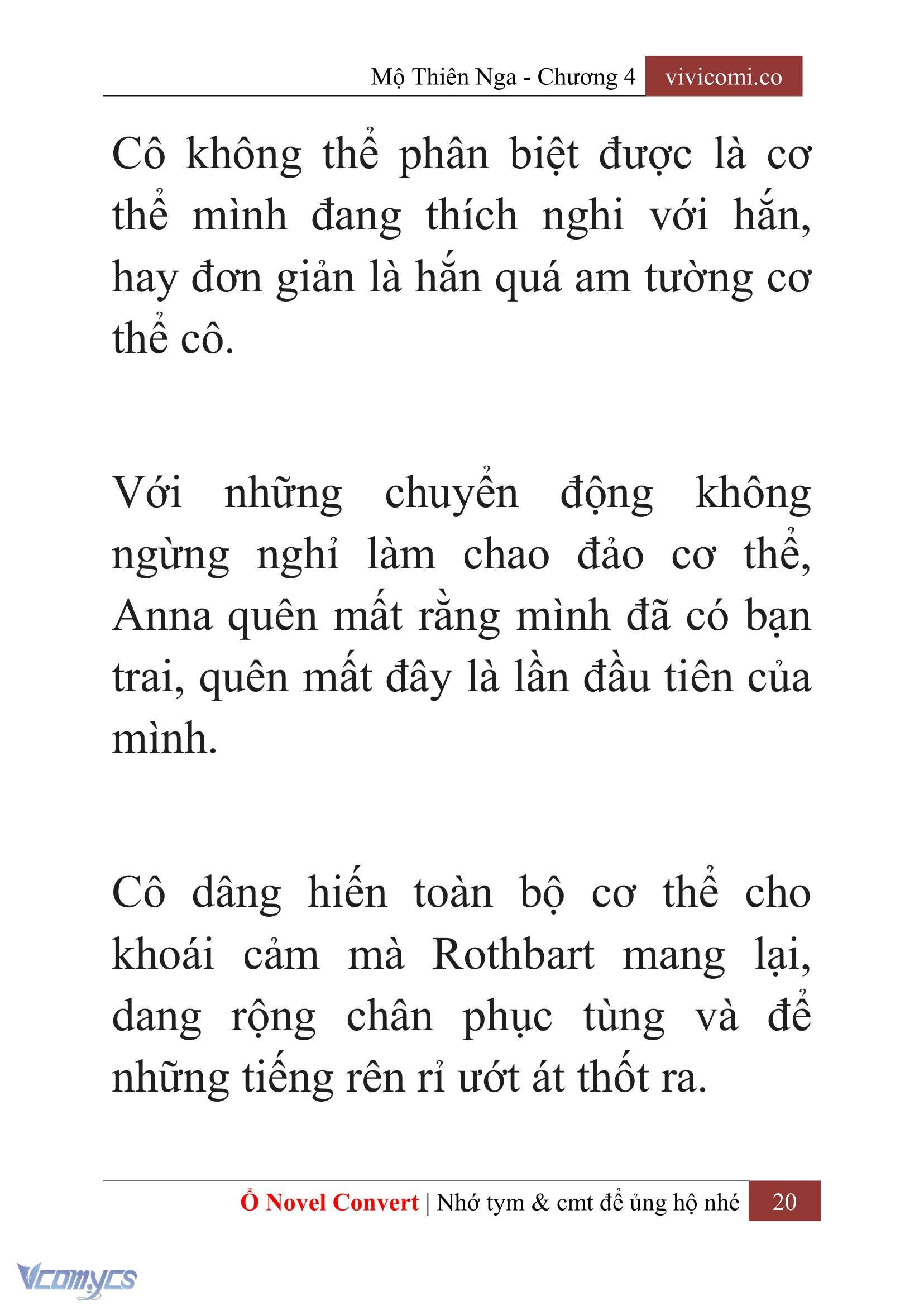 [Novel] Mộ Thiên Nga Chap 4 - Trang 2