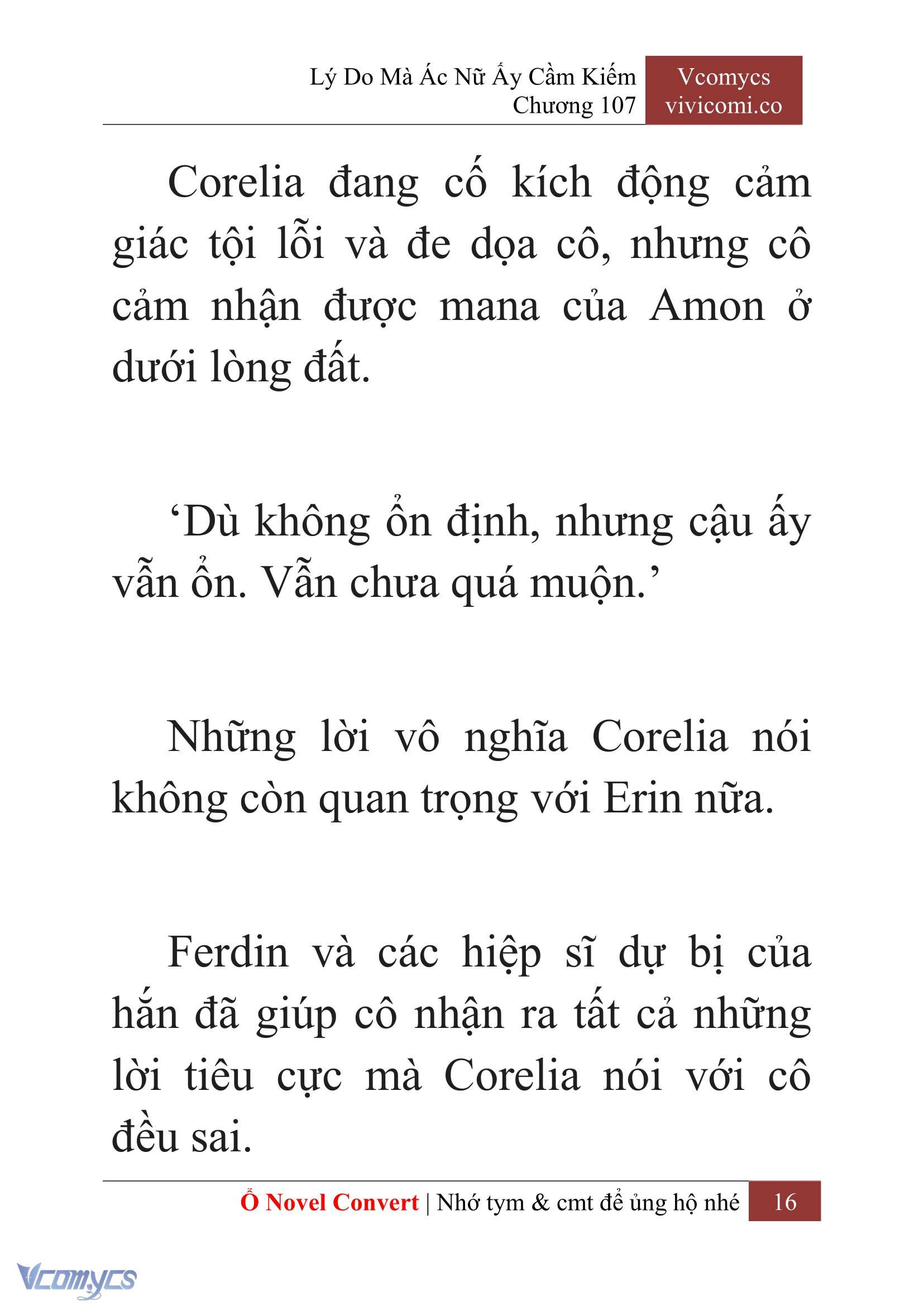 [Novel] Lý Do Mà Ác Nữ Ấy Cầm Kiếm Chap 107 - Trang 2