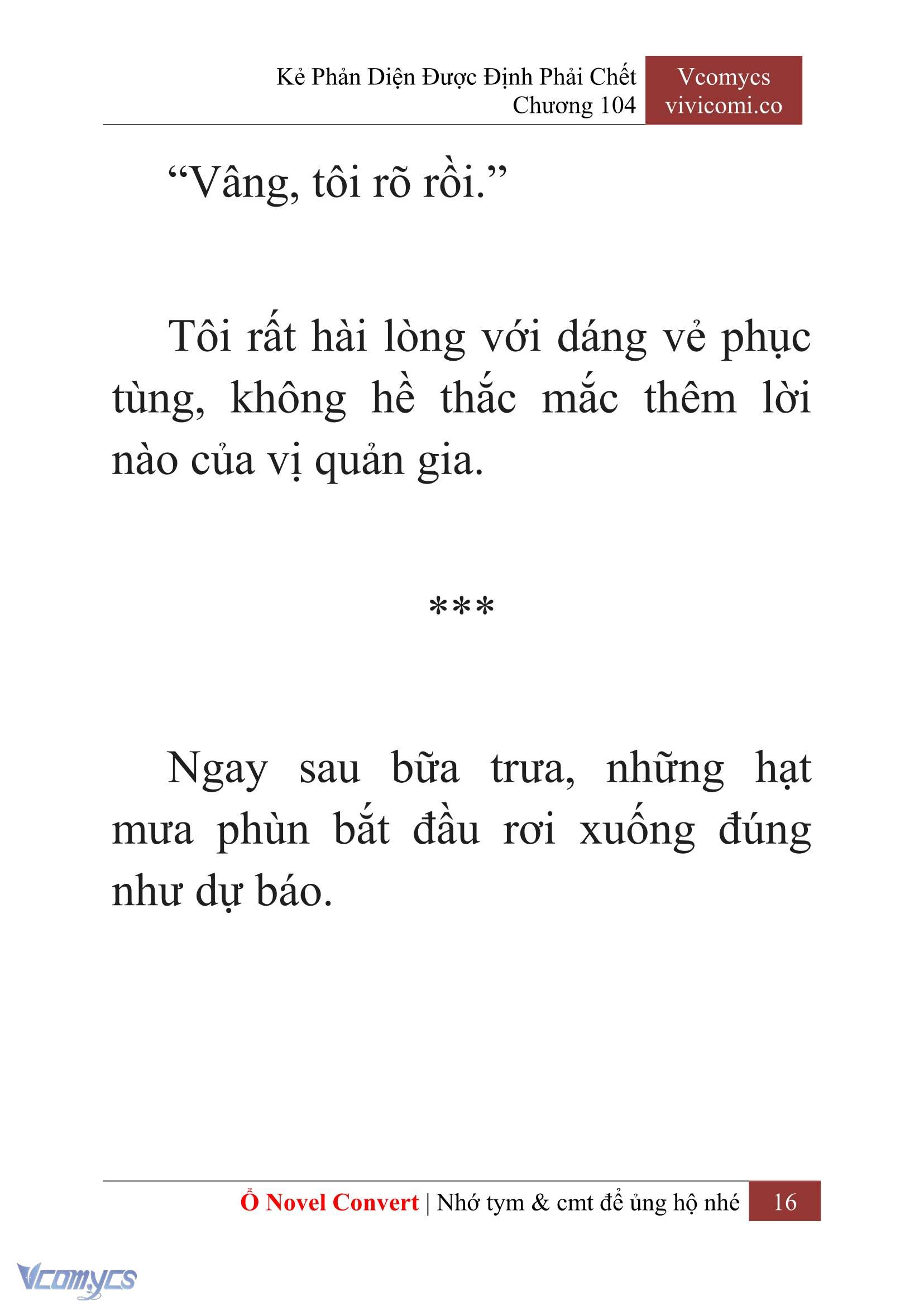 [Novel] Kẻ Phản Diện Được Định Phải Chết Chap 104 - Trang 2