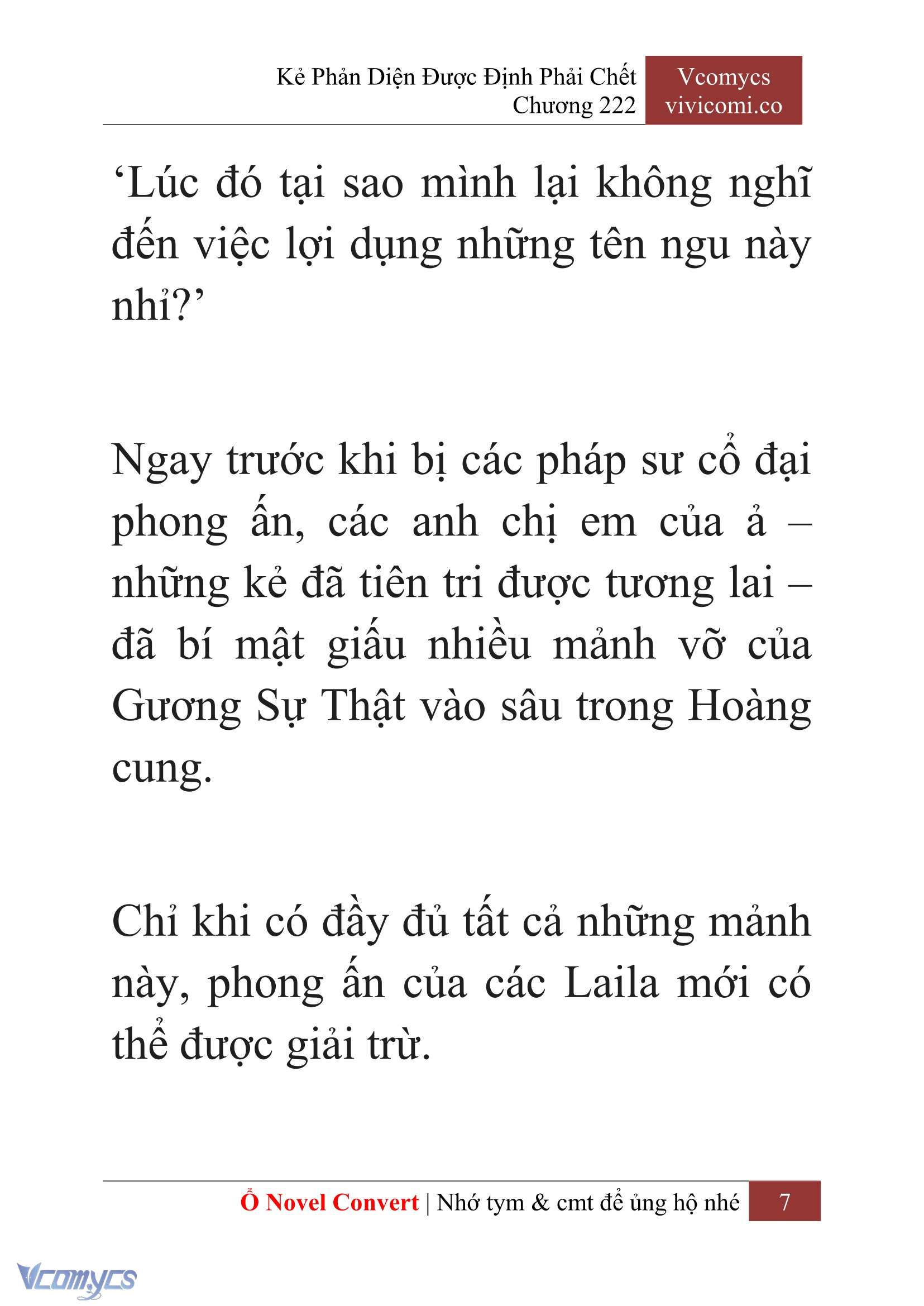 [Novel] Kẻ Phản Diện Được Định Phải Chết Chap 222 - Trang 2