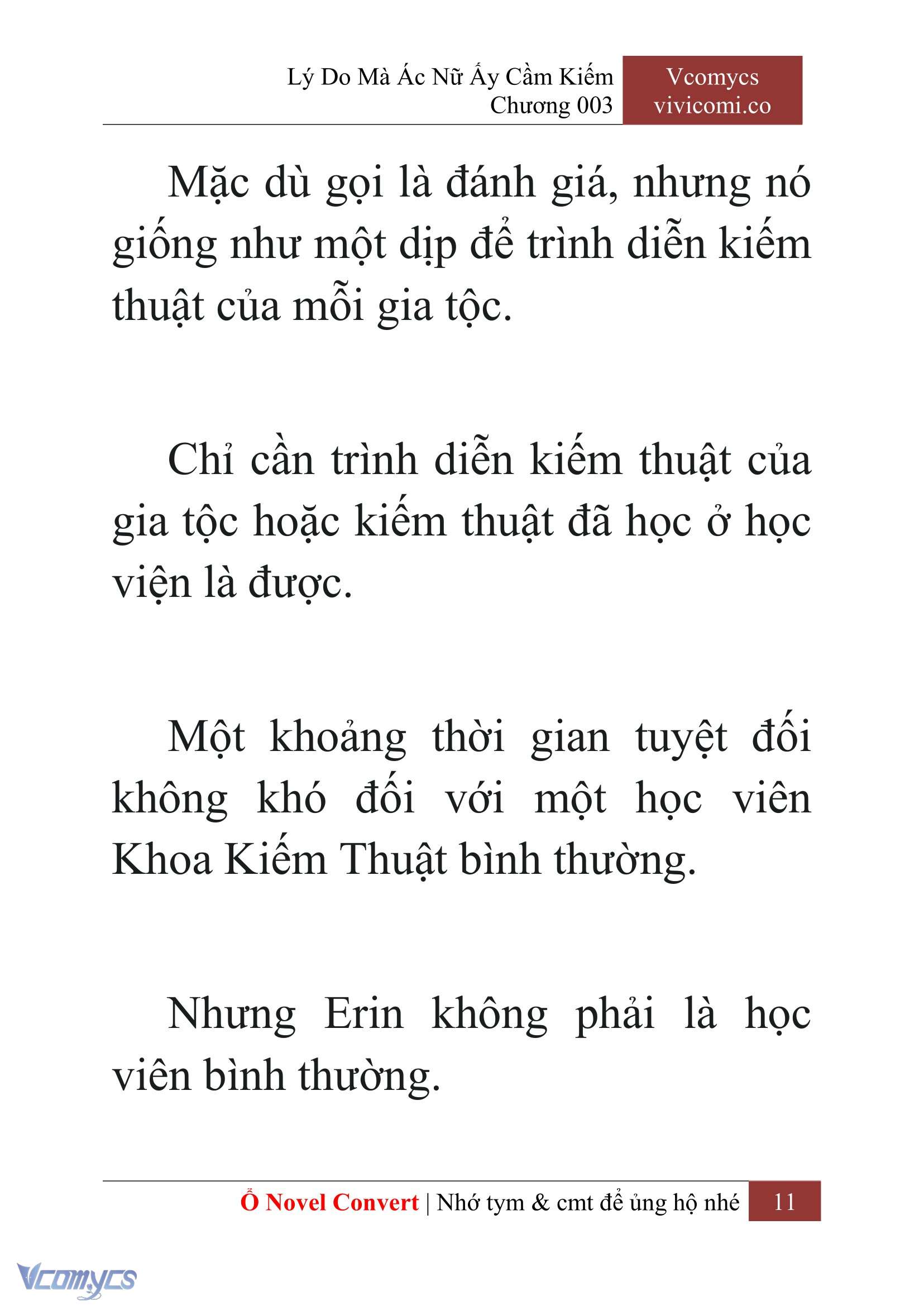 [Novel] Lý Do Mà Ác Nữ Ấy Cầm Kiếm Chap 3 - Next Chap 4
