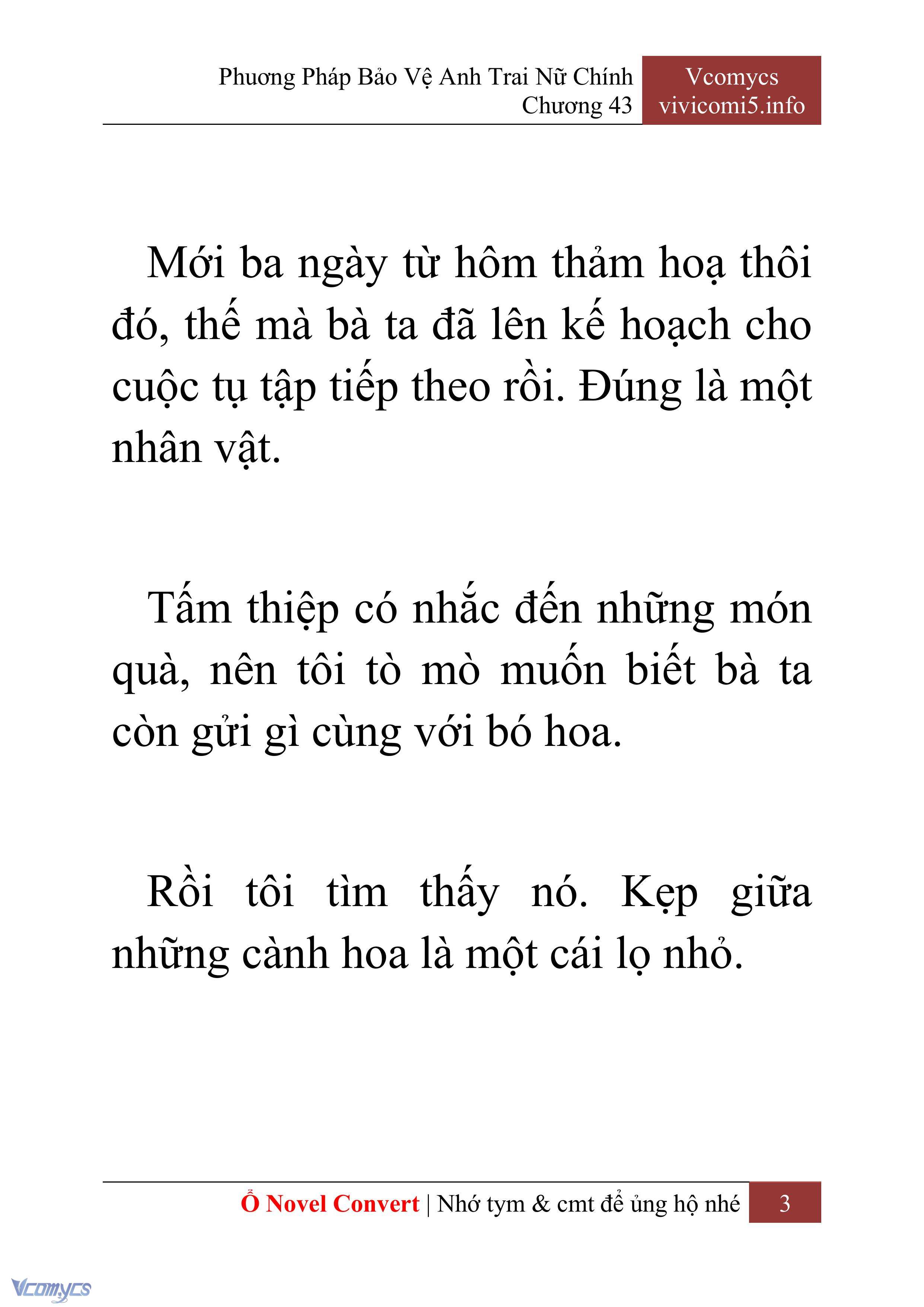 [Novel] Phương Pháp Bảo Vệ Anh Trai Nữ Chính Chap 43 - Trang 2