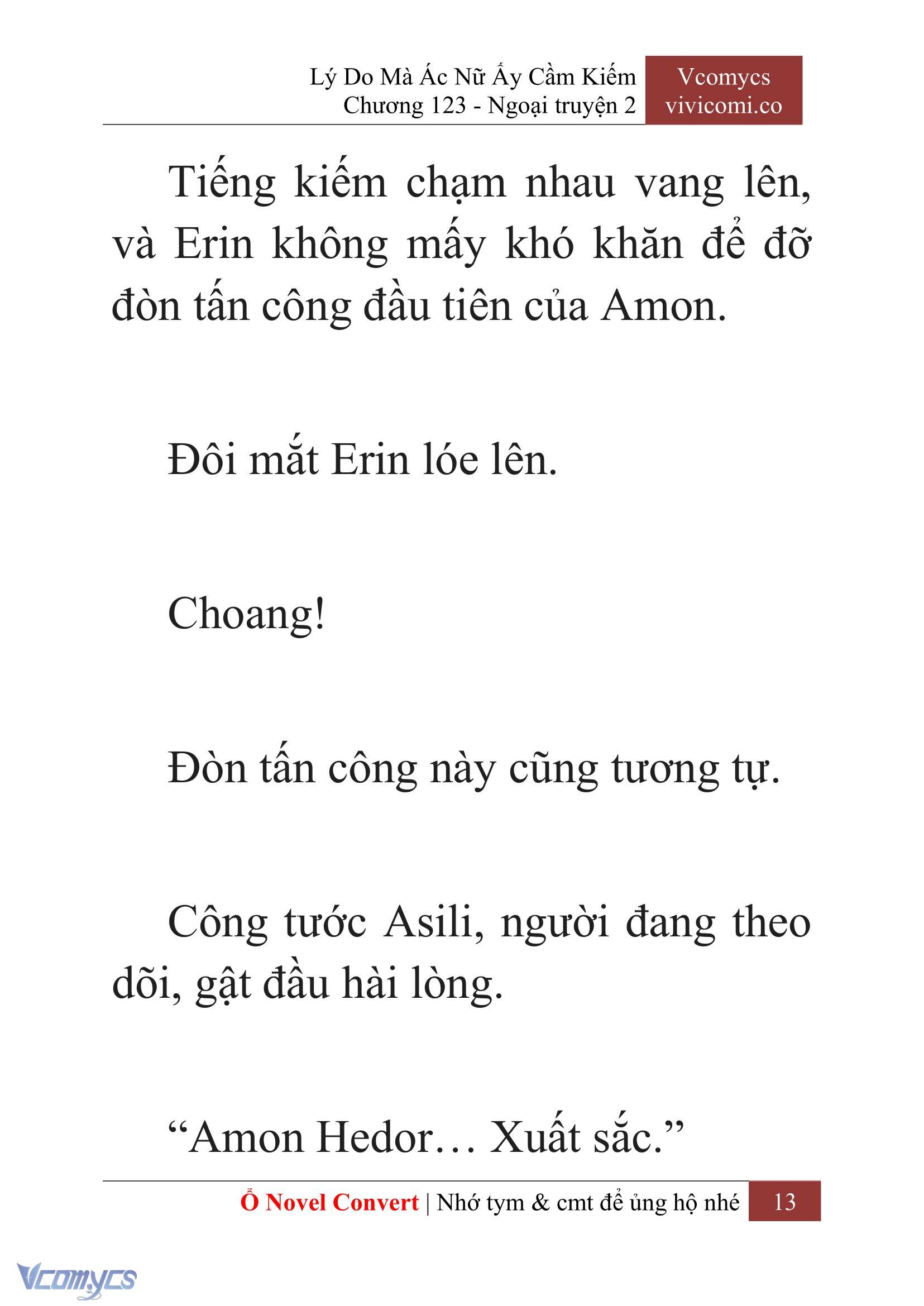 [Novel] Lý Do Mà Ác Nữ Ấy Cầm Kiếm Chap 123 - Trang 2