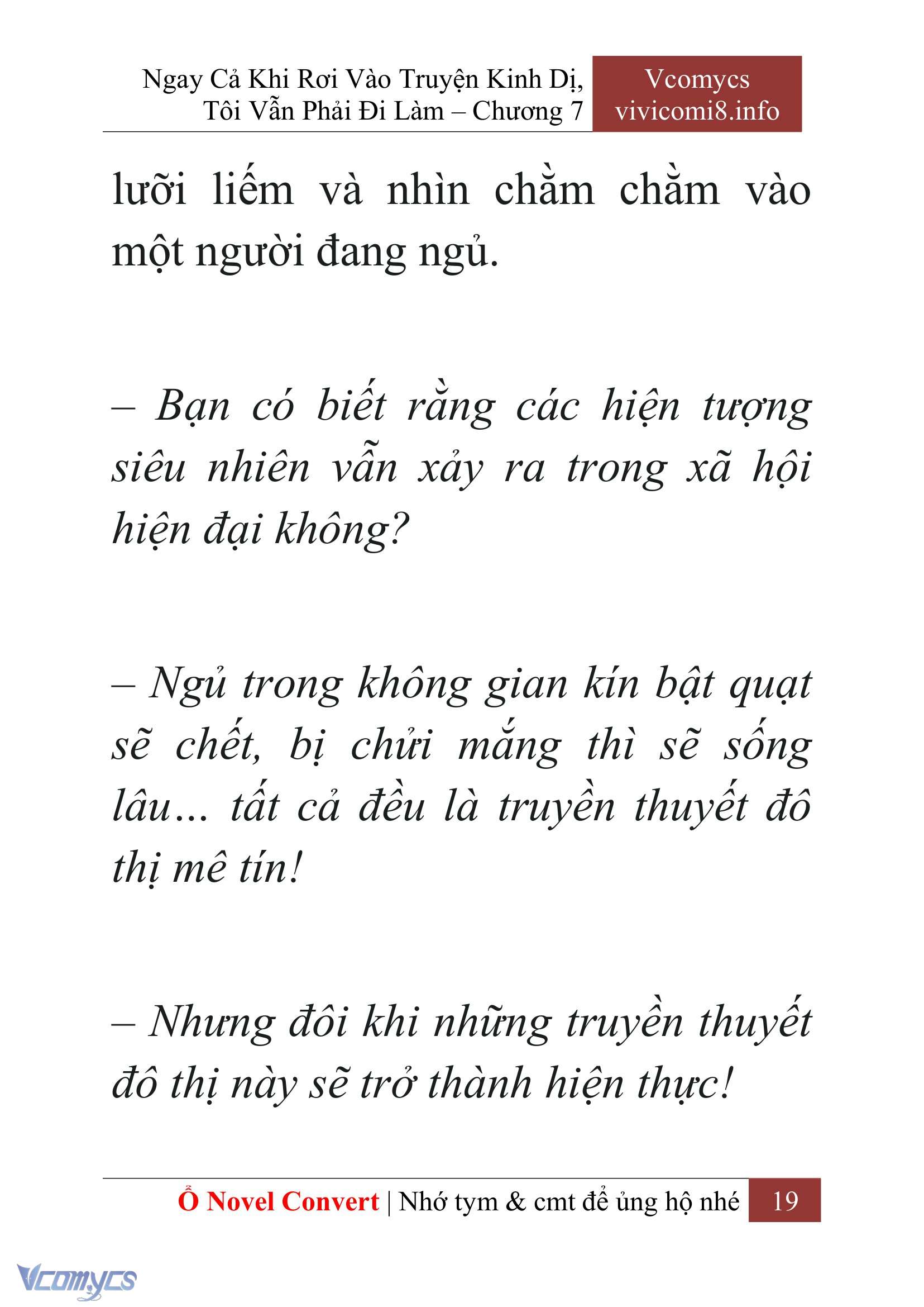 [Novel] Ngay Cả Khi Rơi Vào Truyện Kinh Dị, Tôi Vẫn Phải Đi Làm Chap 7 - Trang 2