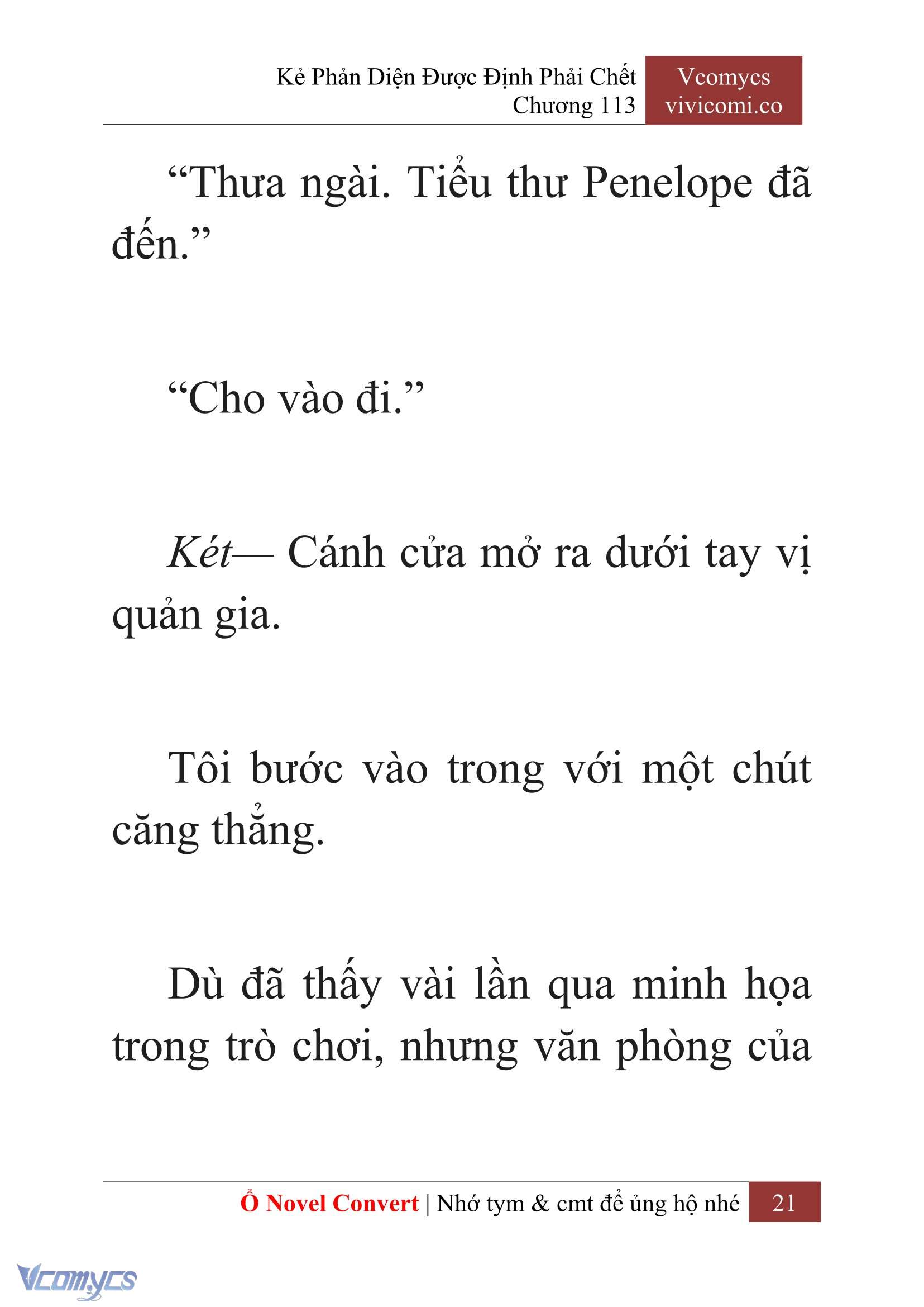 [Novel] Kẻ Phản Diện Được Định Phải Chết Chap 113 - Next Chap 114